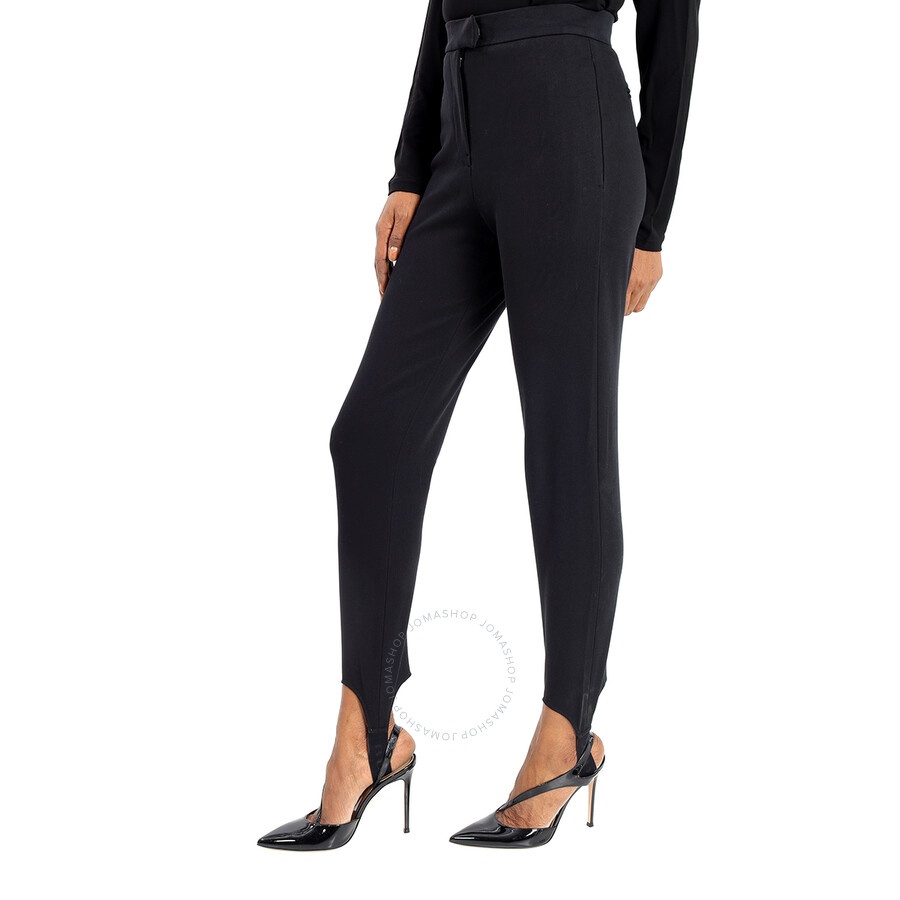 Burberry Black Cotton-blend High-waist Tailored Jodhpur Trousers - 2