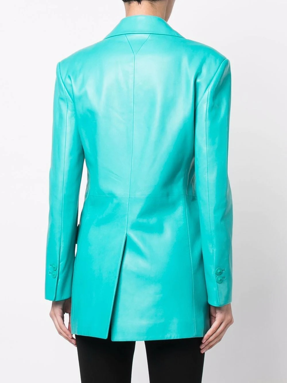 leather blazer jacket - 4