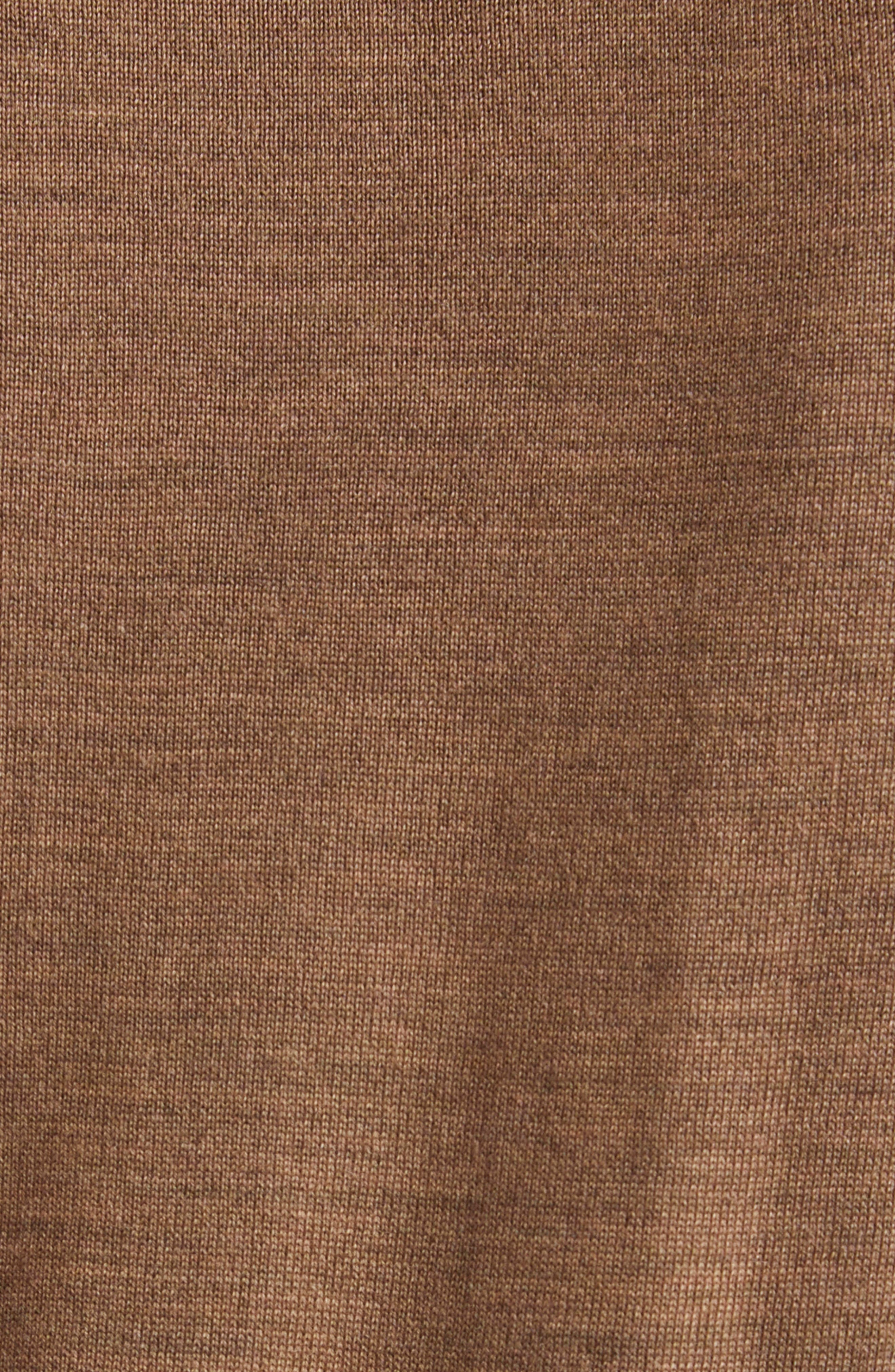 Thom Browne 4-Bar Short Sleeve Wool Blend Sweater in Walnut at Nordstrom - 6