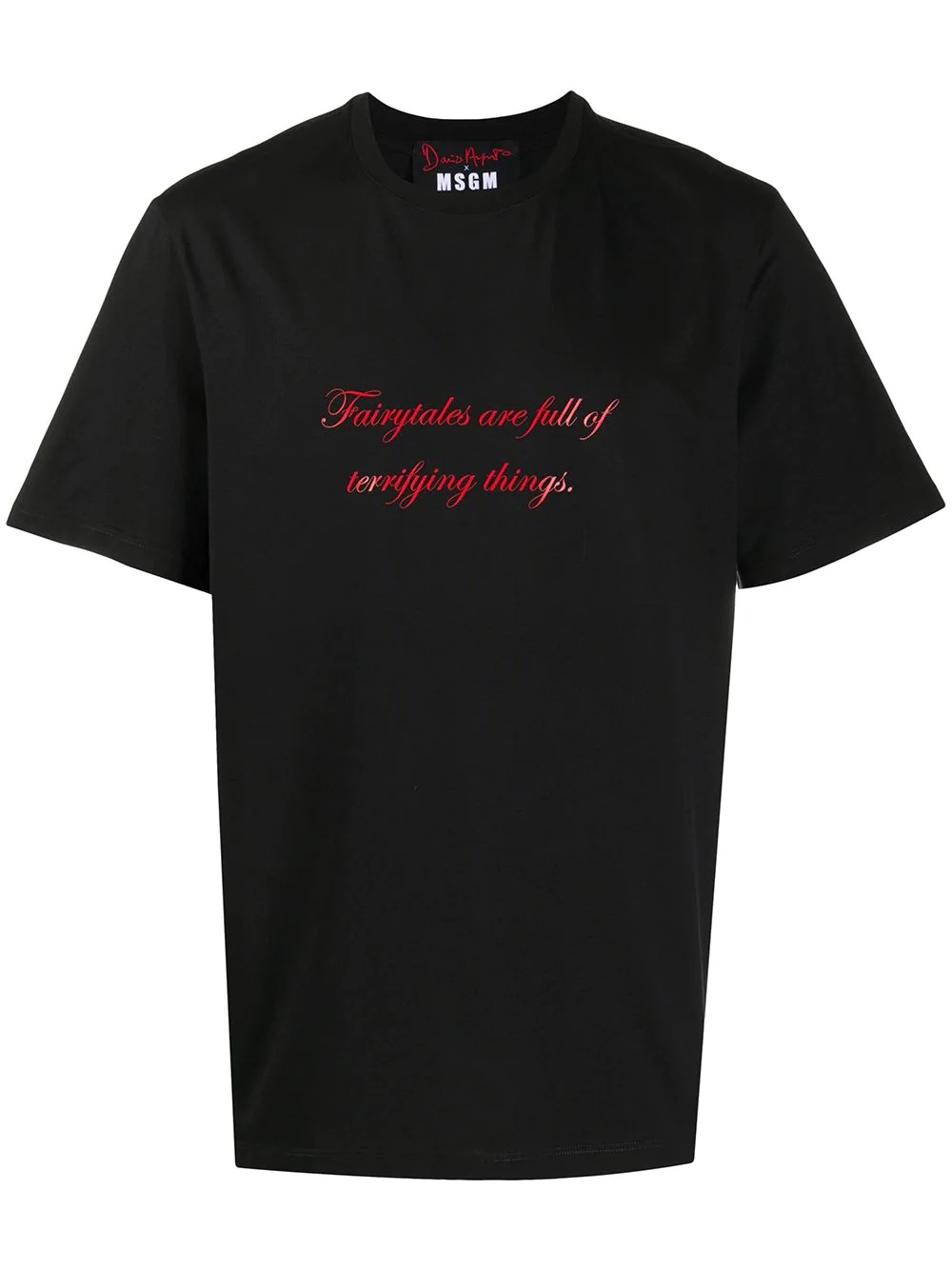 slogan print cotton T-shirt - 1