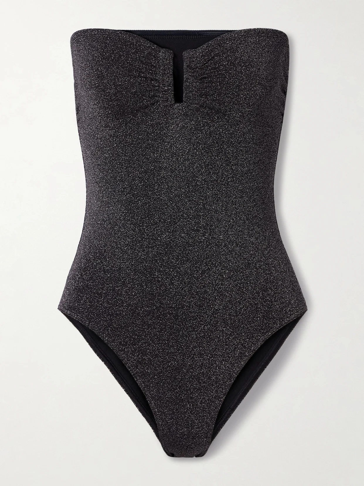 Irisée Scintillant Strapless Metallic Swimsuit - 1
