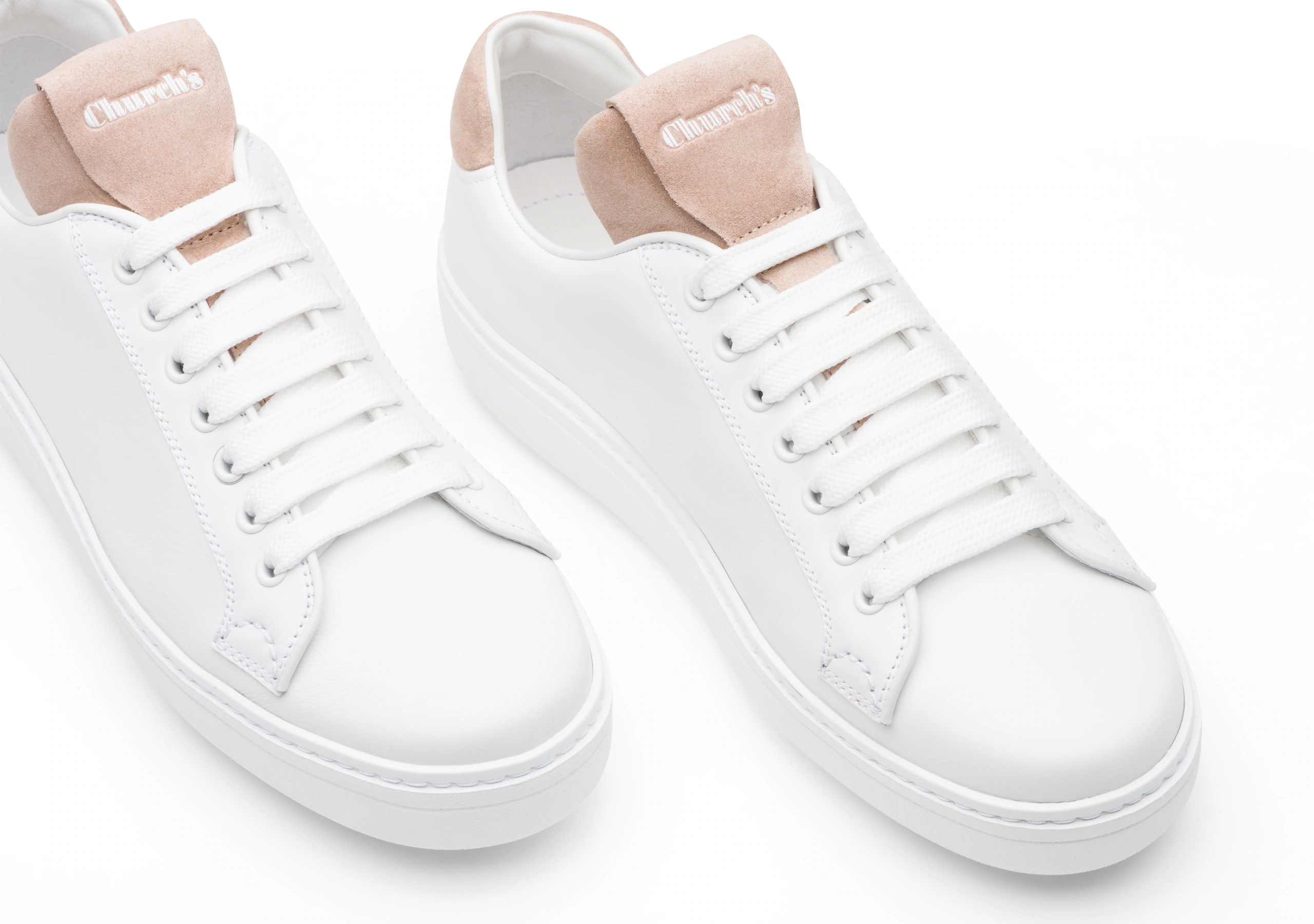 Boland
Calf Leather and Suede Classic Sneaker White/blush - 4
