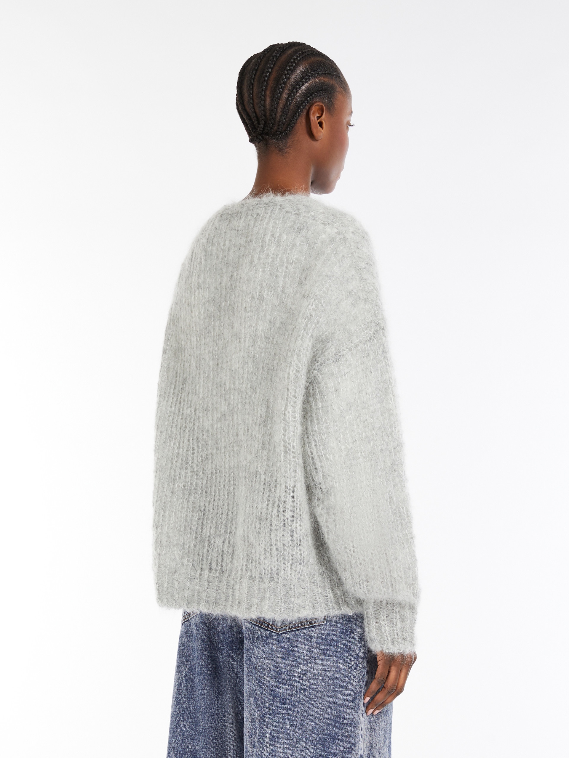 PONTIAC Mohair yarn cardigan - 4