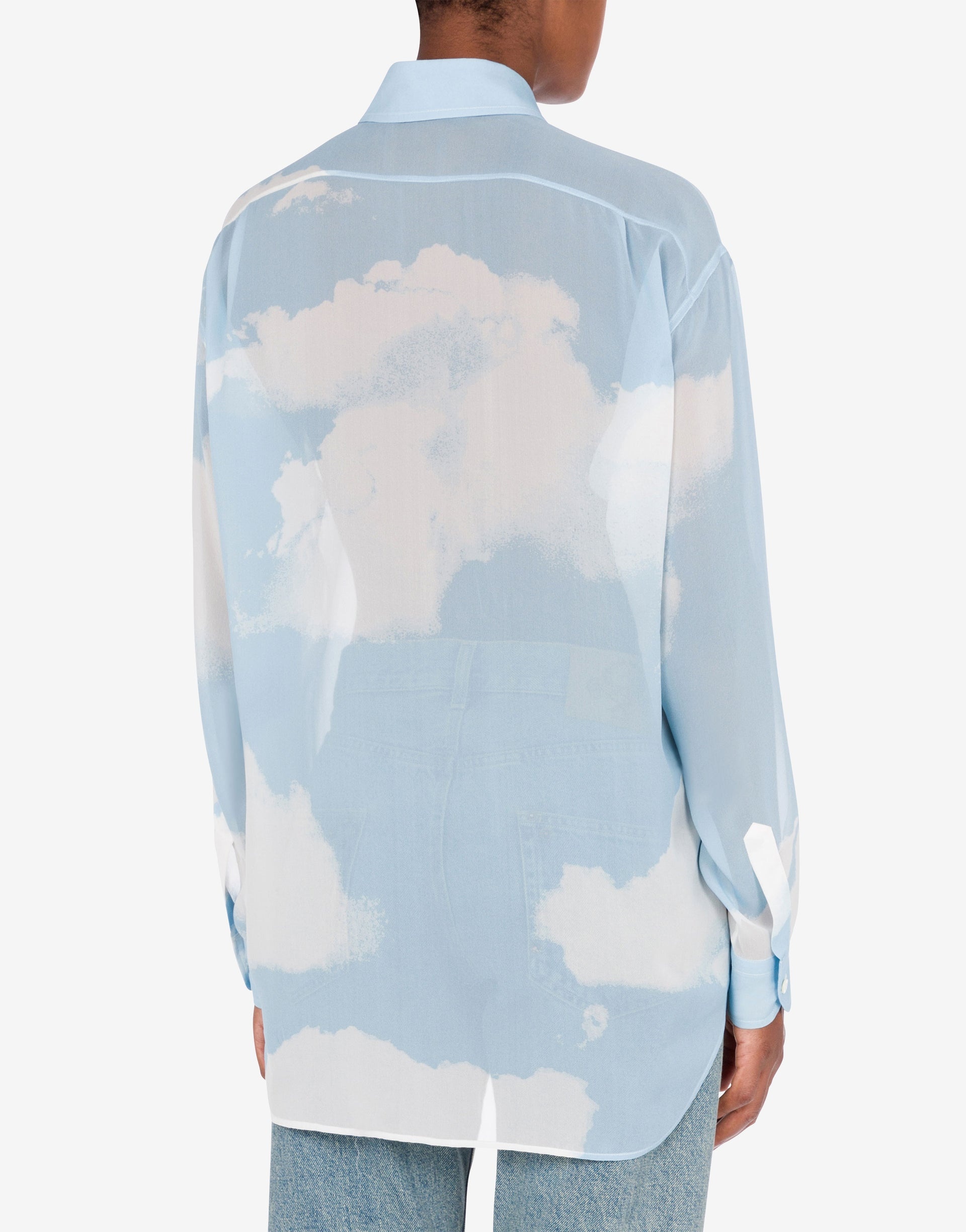 SHIRT IN GEORGETTE ""IN THE CLOUD"" - 3