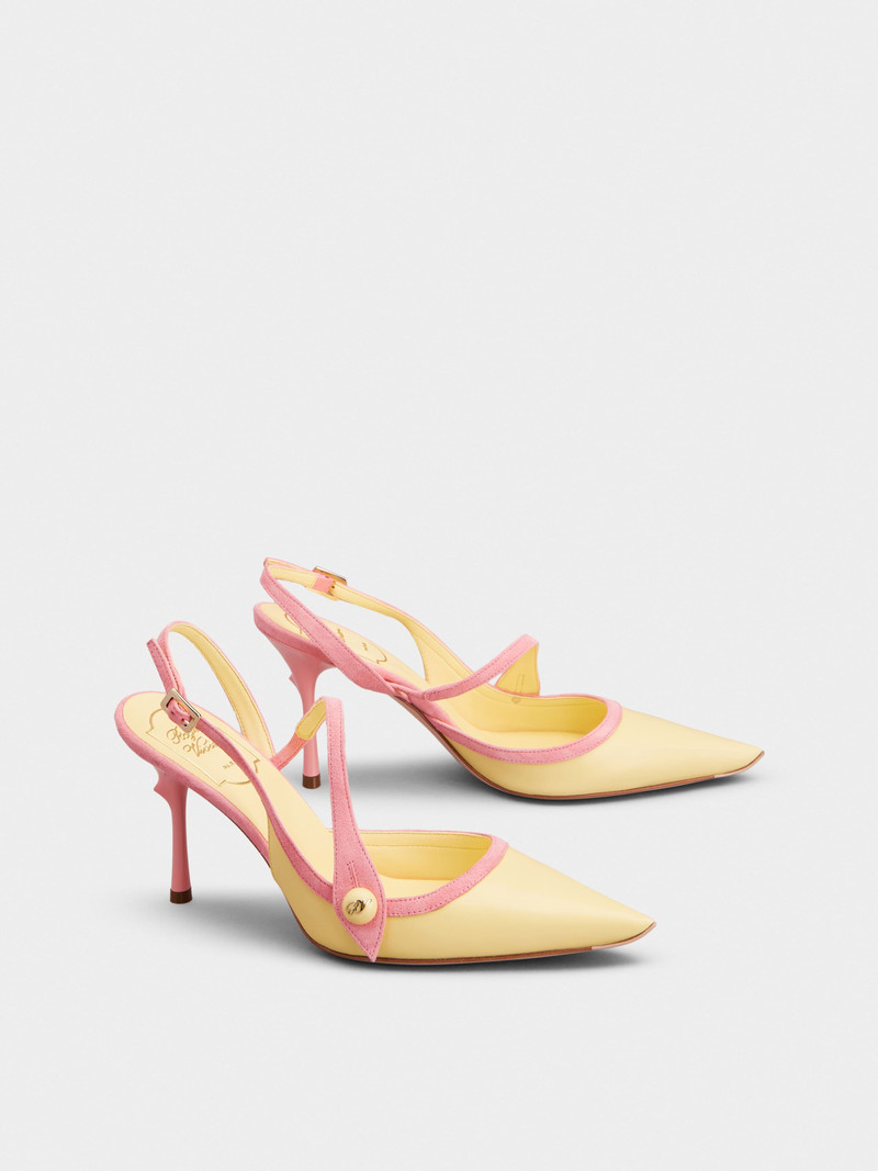 Rose Vivier Slingback Pumps in leather 2