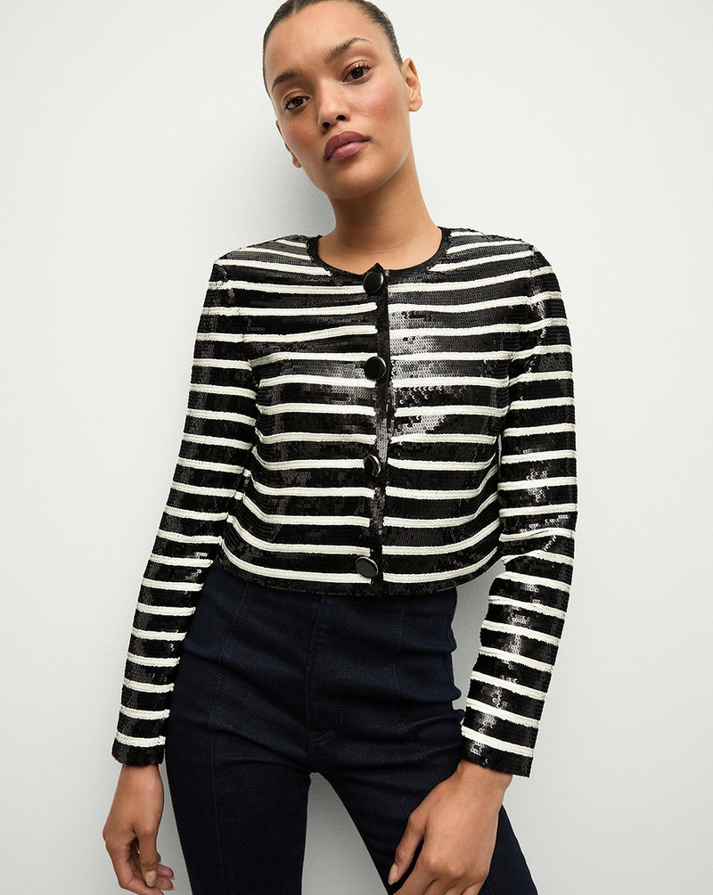 VERONICA BEARD MICKEY SEQUIN JACKET outlook