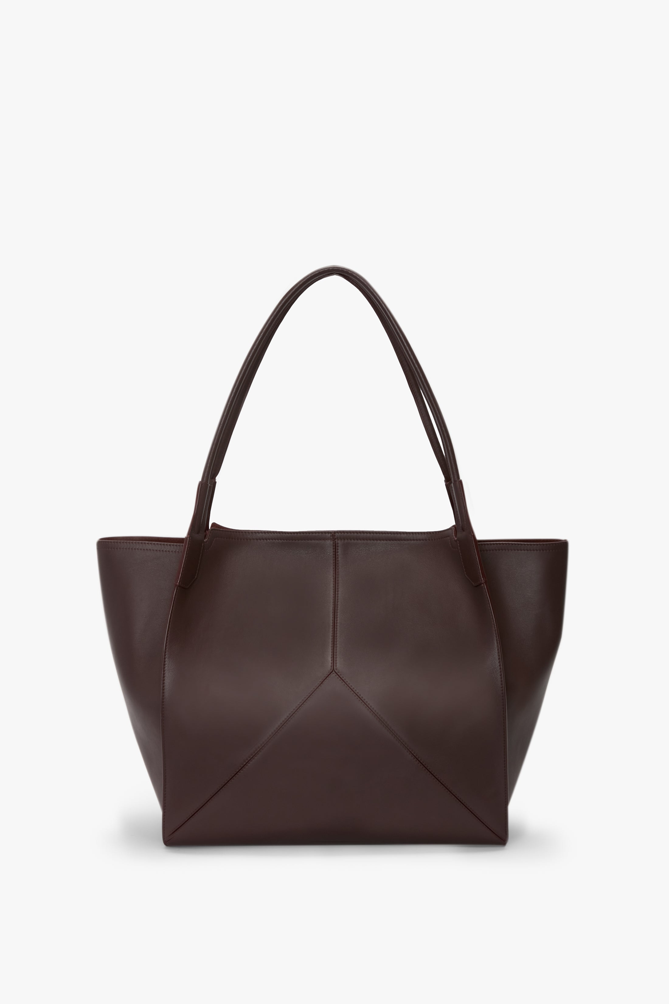 Victoria Tote In Burgundy Soft Leather - 5