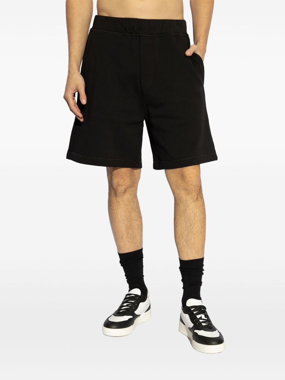 logo-embroidered shorts - 3