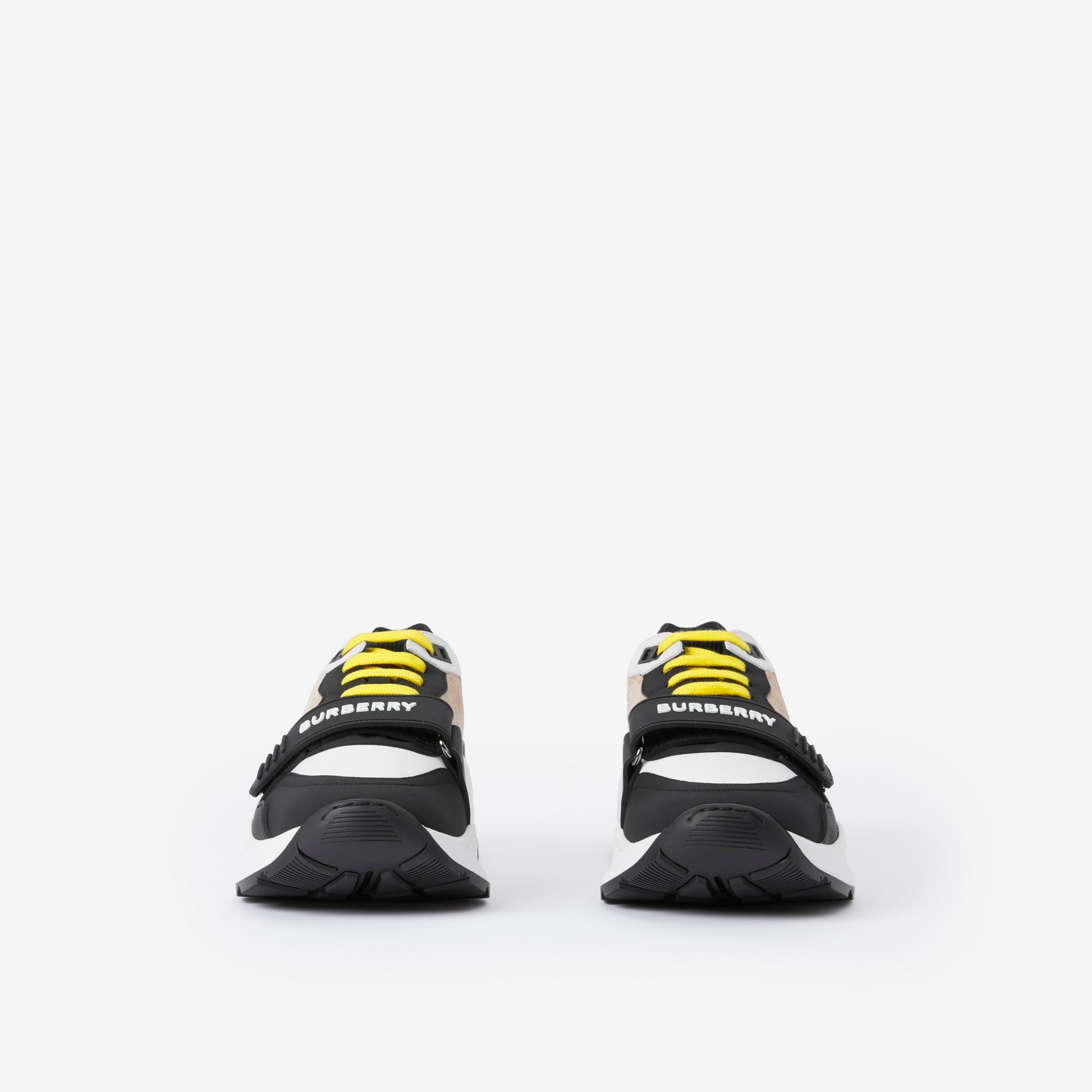 Suede, Nylon and Vintage Check Sneakers - 2