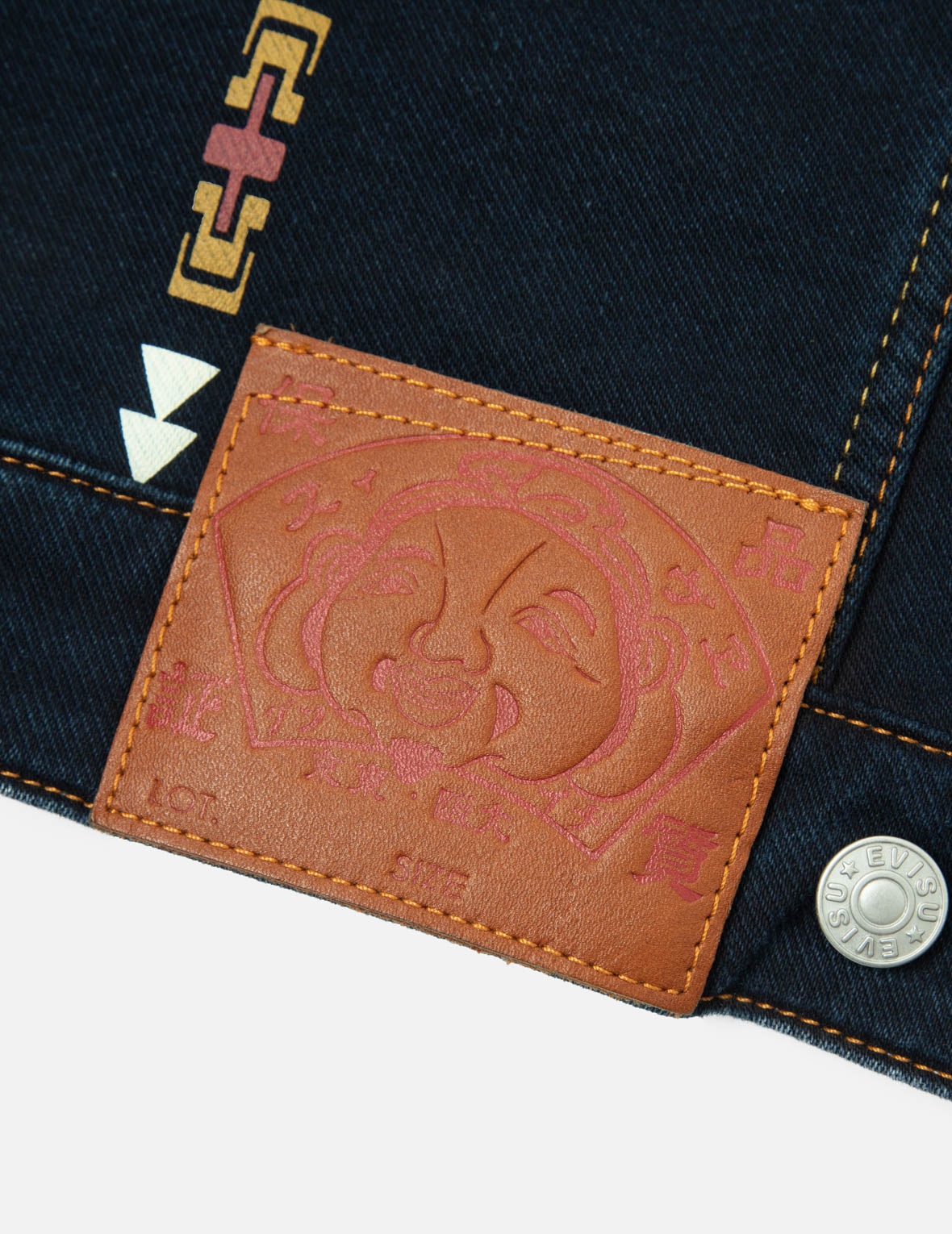 Chimayo Tapestry and Seagull Print Reversible Boxy Denim Jacket - 10