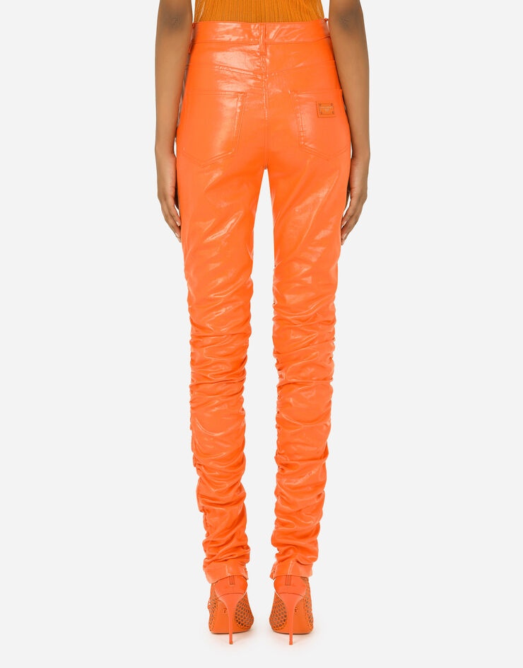 Coated cotton pants - 3