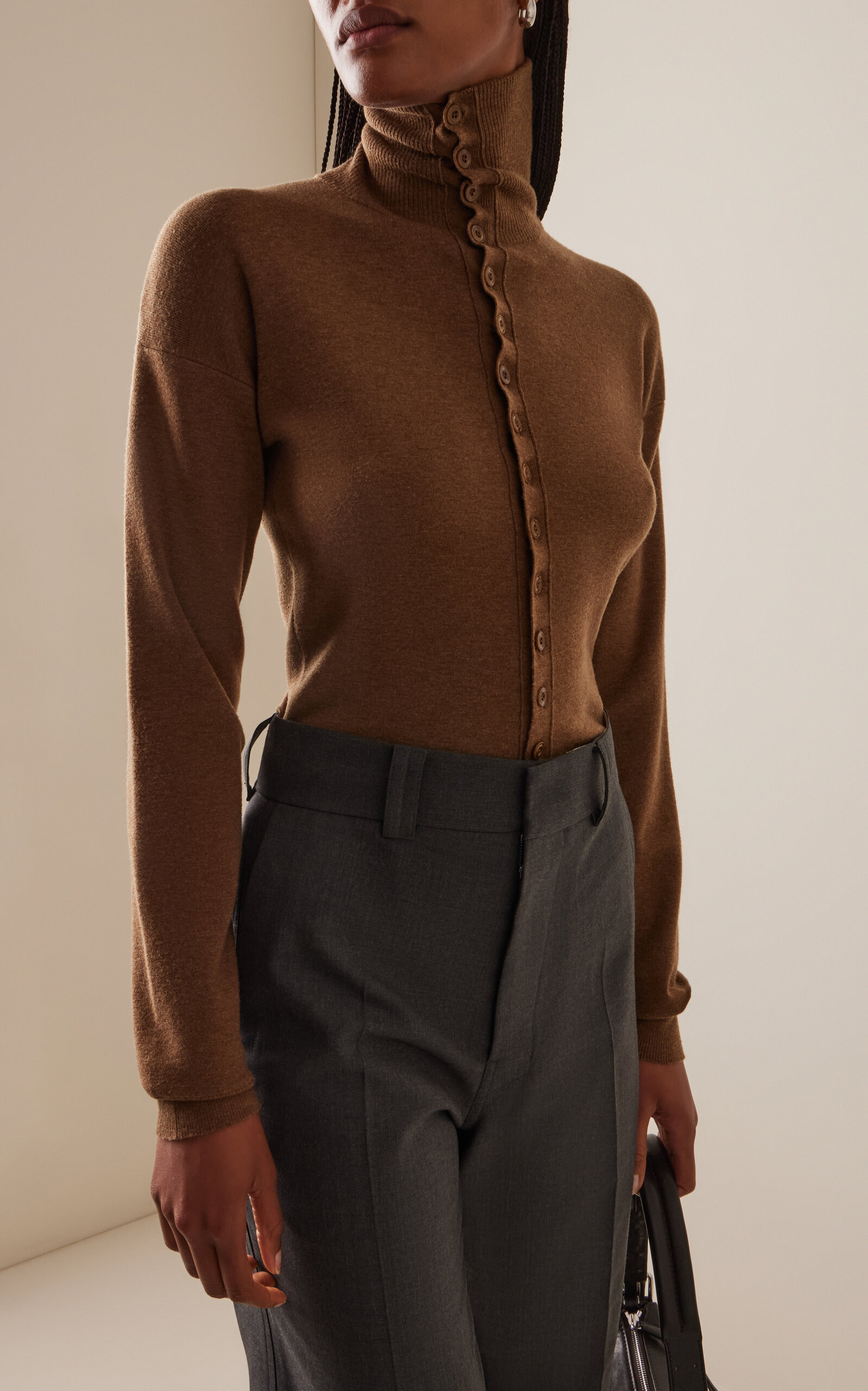 Wool Cardigan brown - 2