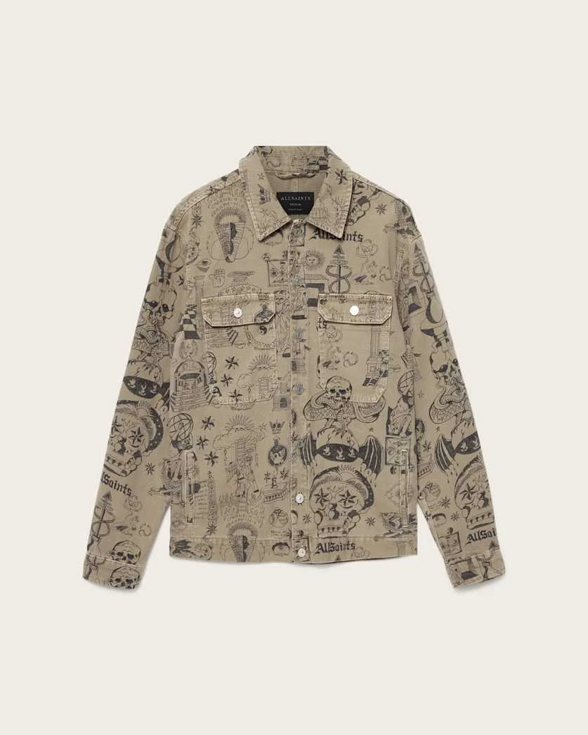 SHERB PRINTED CANVAS SHACKET - 1
