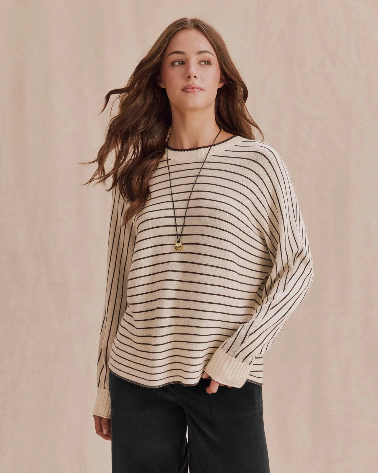 Georgie Stripe Pullover Sweater - 1