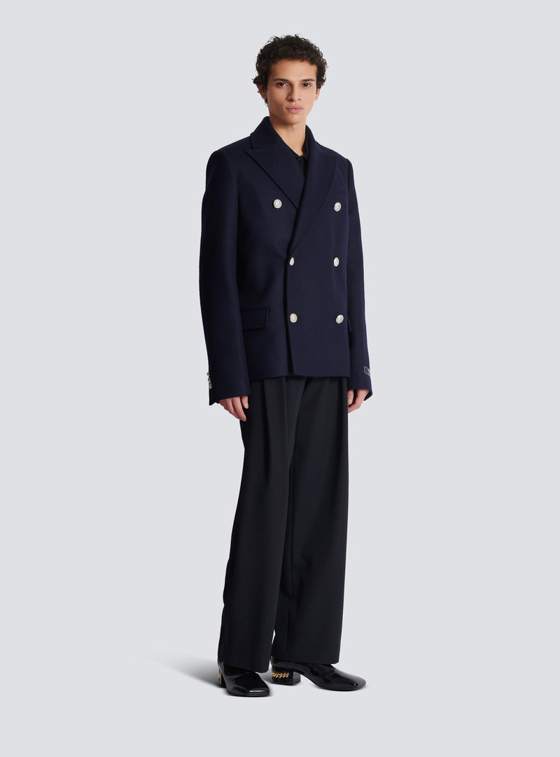 Short felted wool coat 3