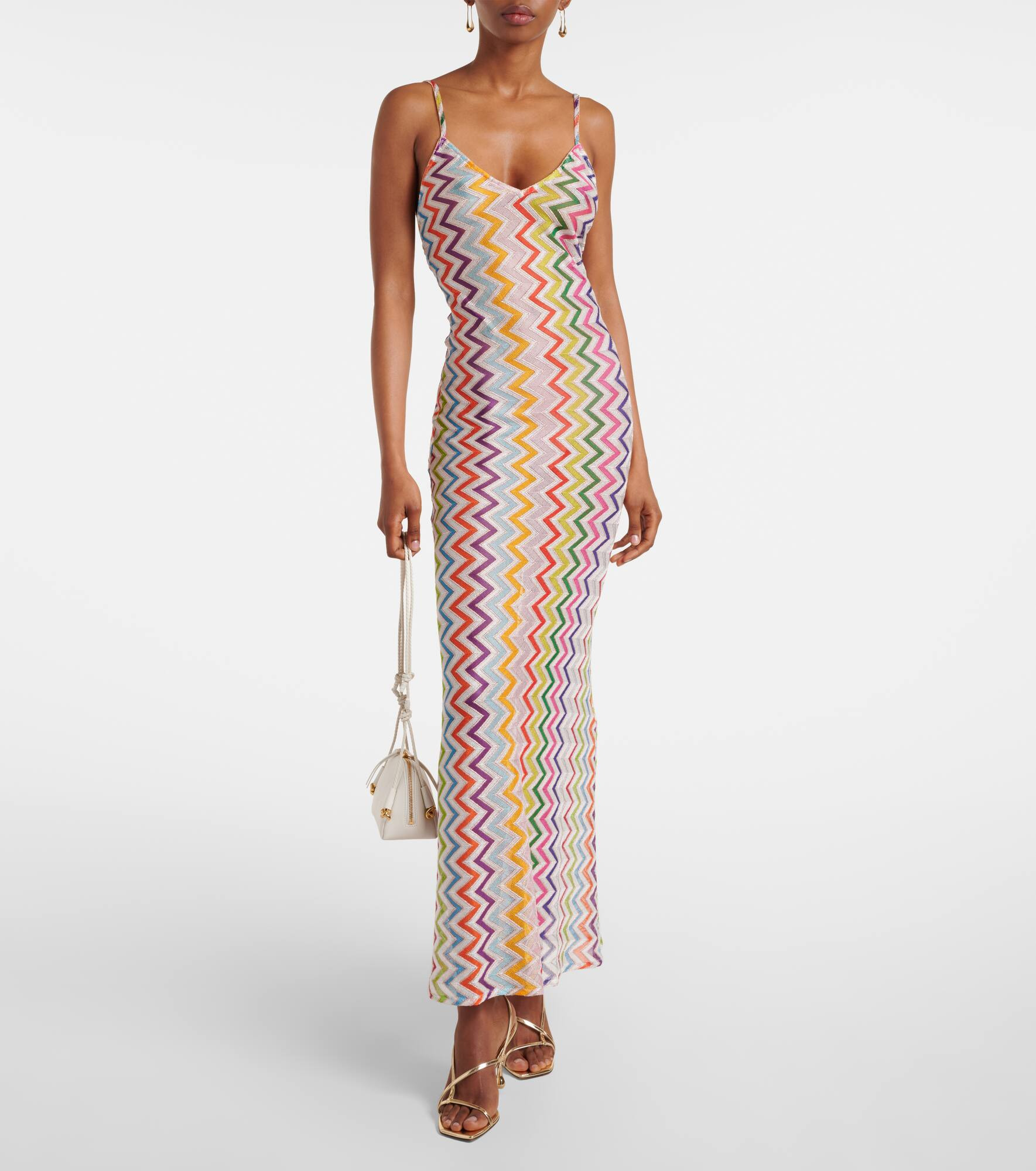 Zigzag open-back maxi dress - 2