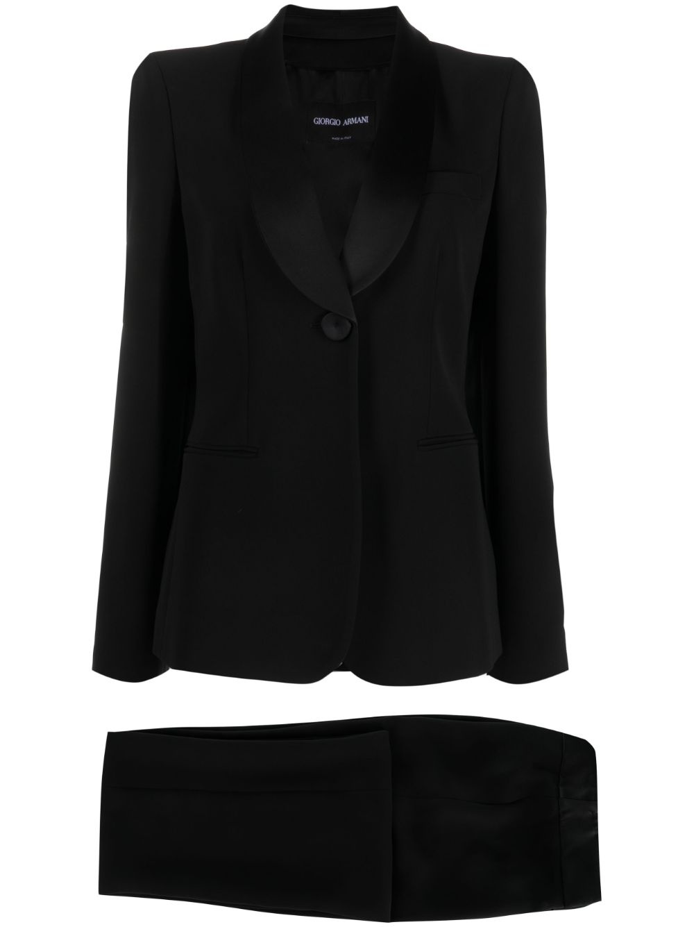 single-breasted trouser suit - 1