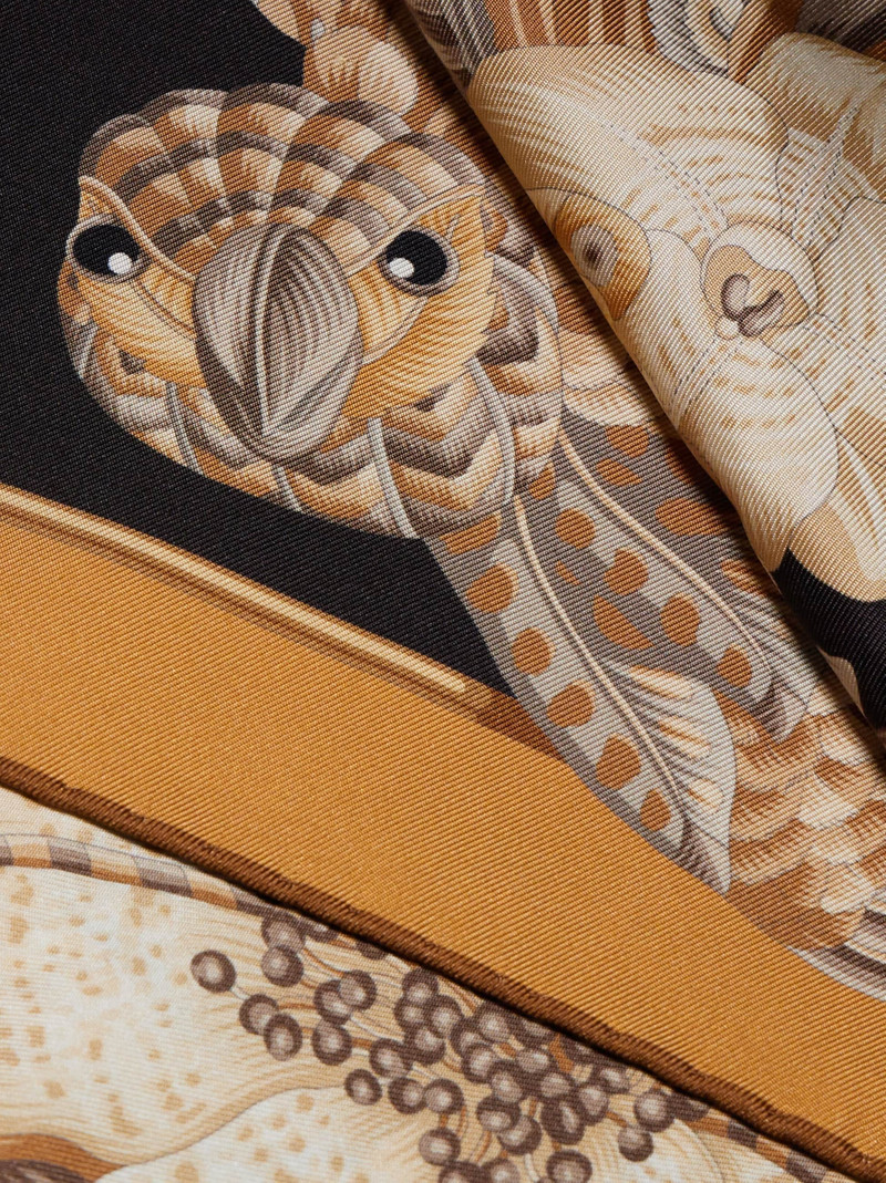 FERRAGAMO Parrots print silk foulard outlook