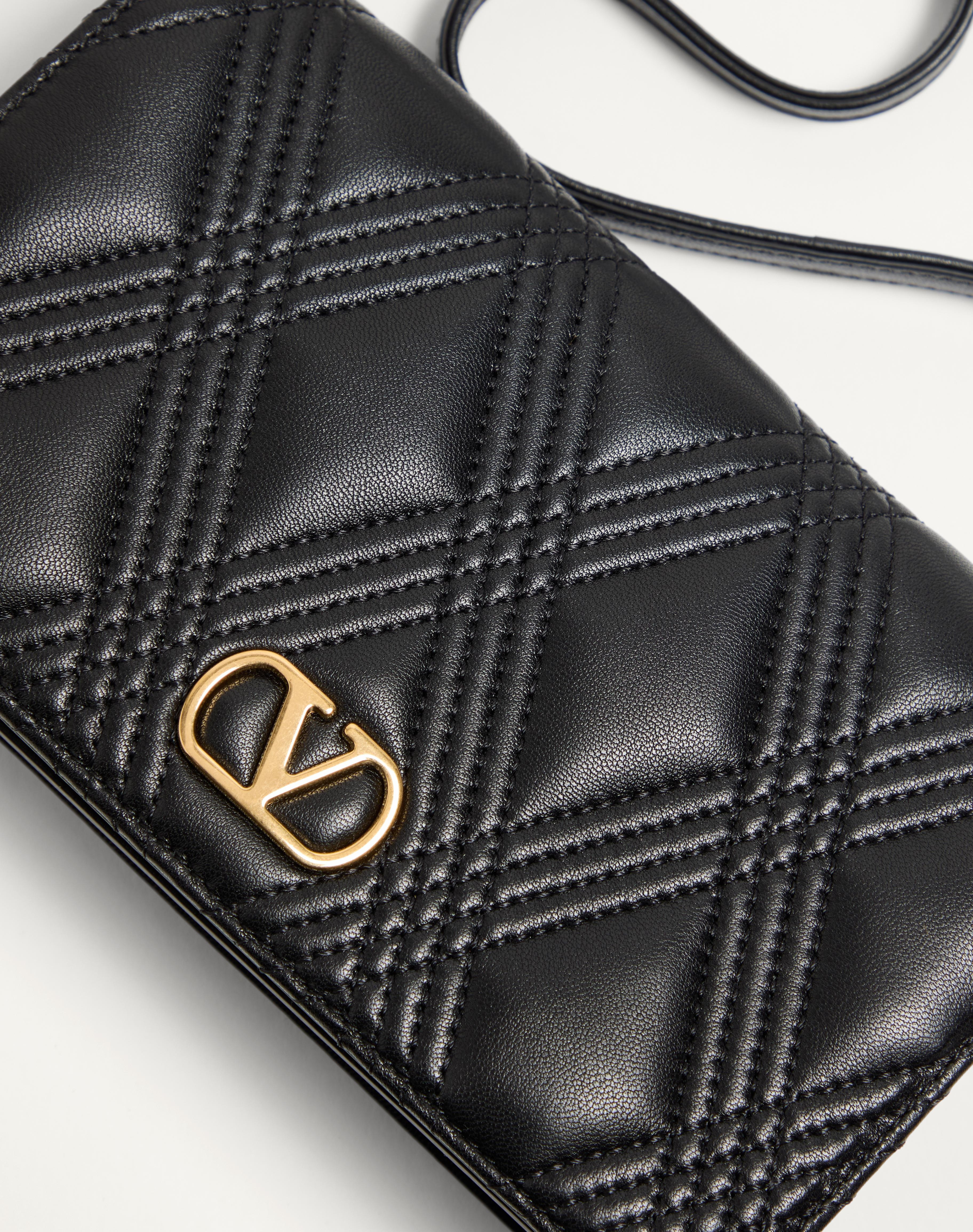 VALENTINO GARAVANI QUILTIE 67 MINI SHOULDER BAG IN QUILTED NAPPA LEATHER - 6