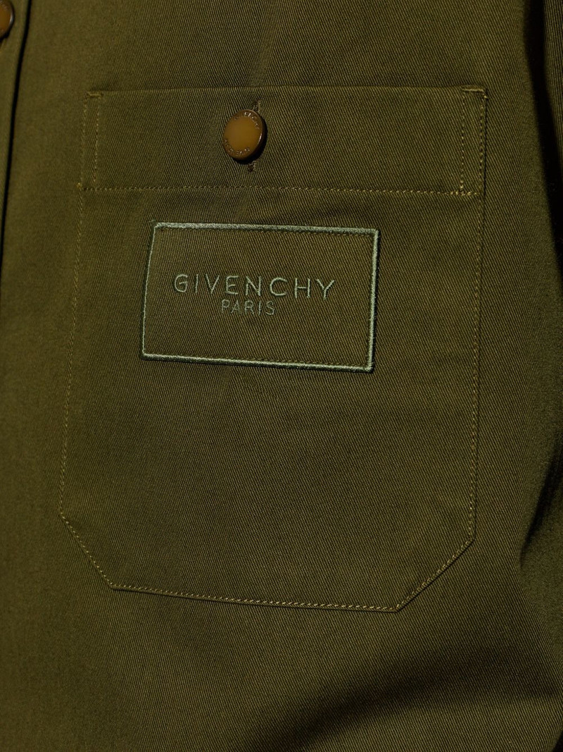 Couture Seam logo-patch pocket-detail cotton shirt 5