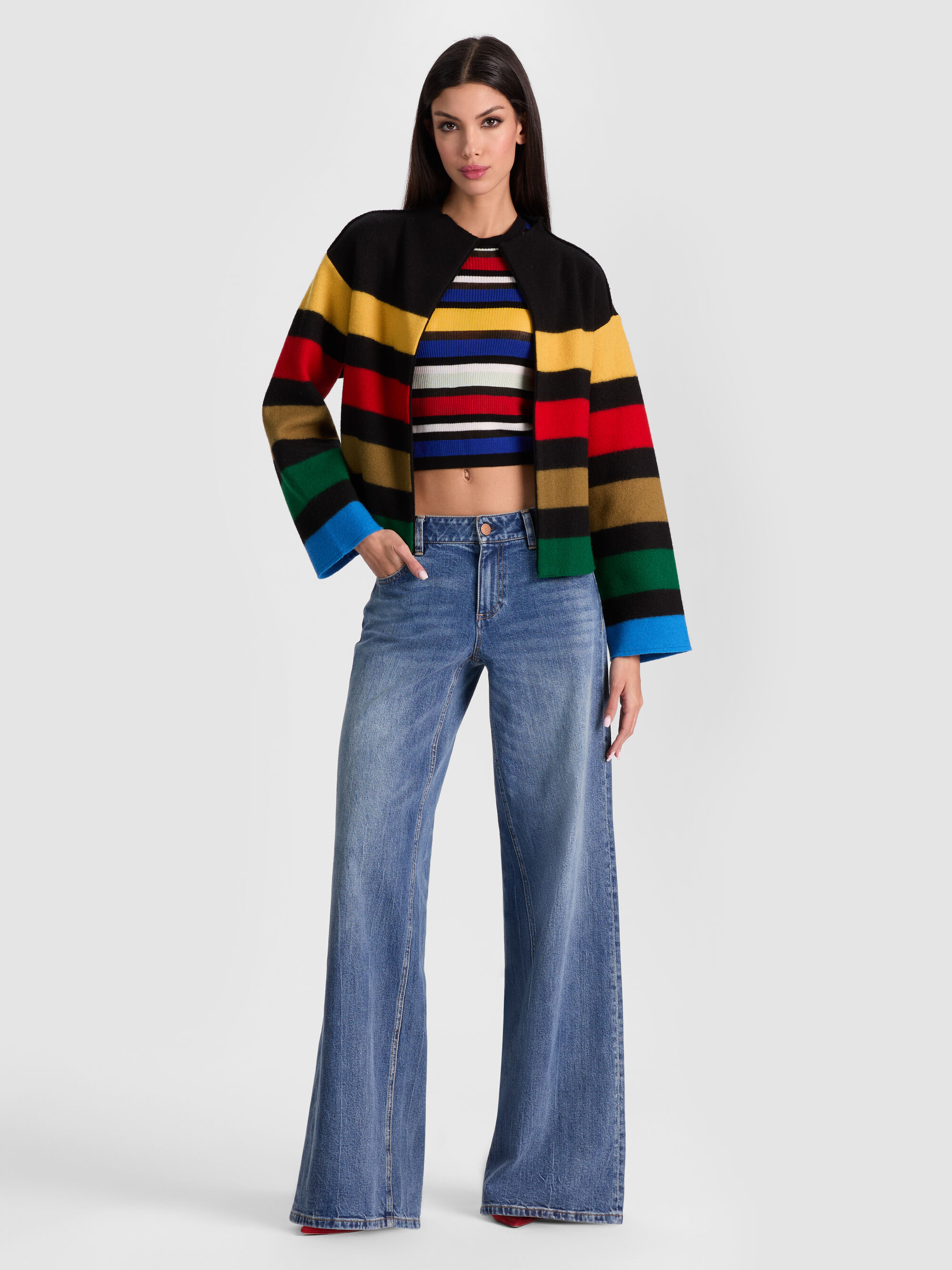 PEARSON STRIPED SWEATER JACKET - 4