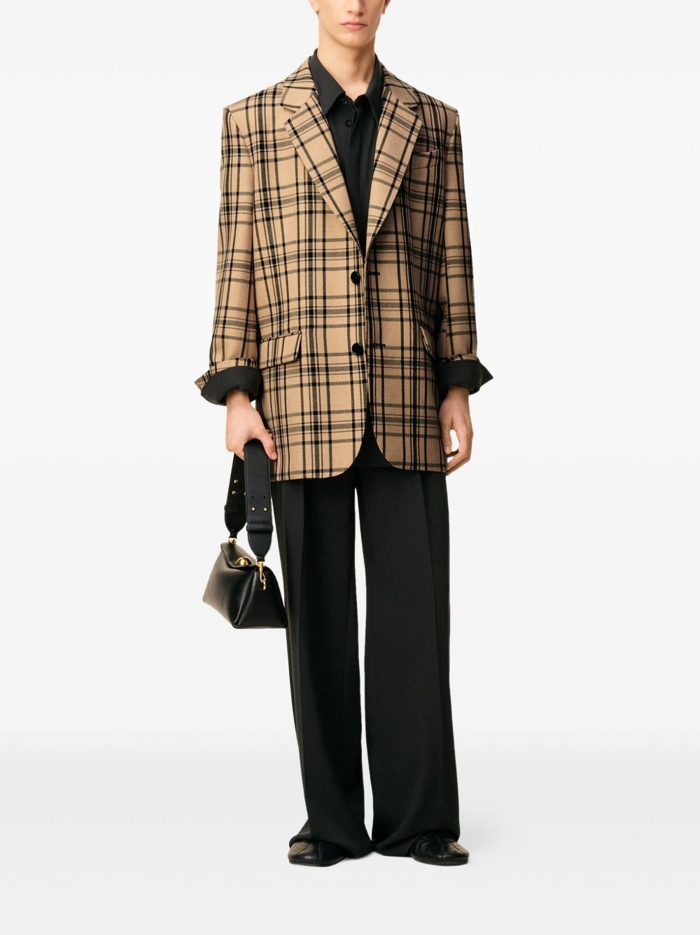checked blazer - 2