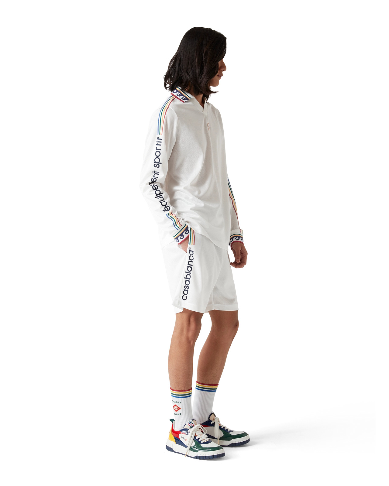 Jacquard Monogram Football Shorts | Casablanca Paris - 3