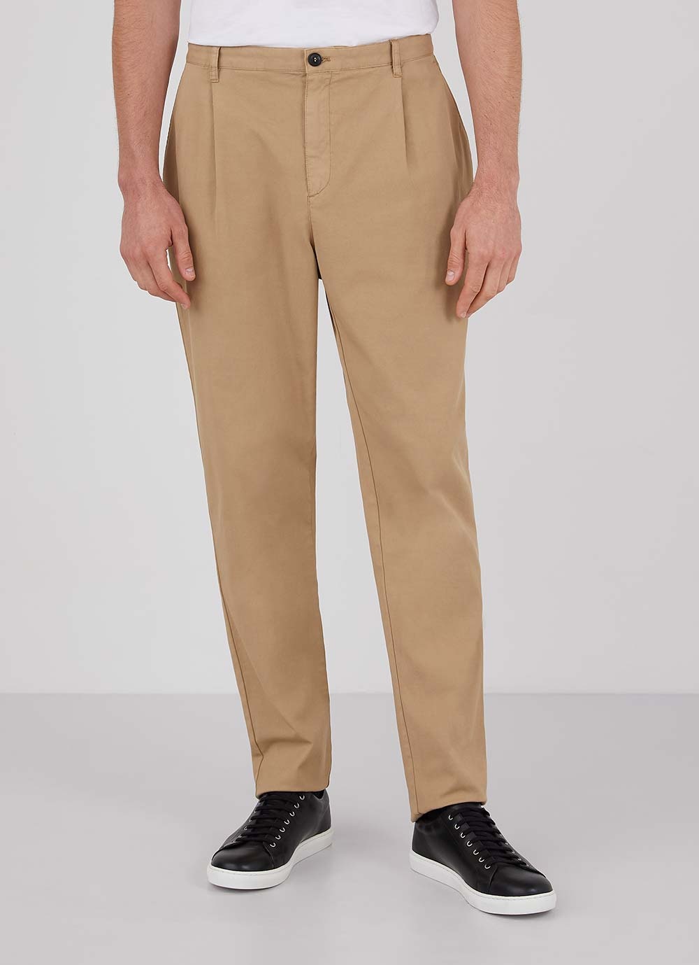 Cotton Drill Pleated Trouser - 3