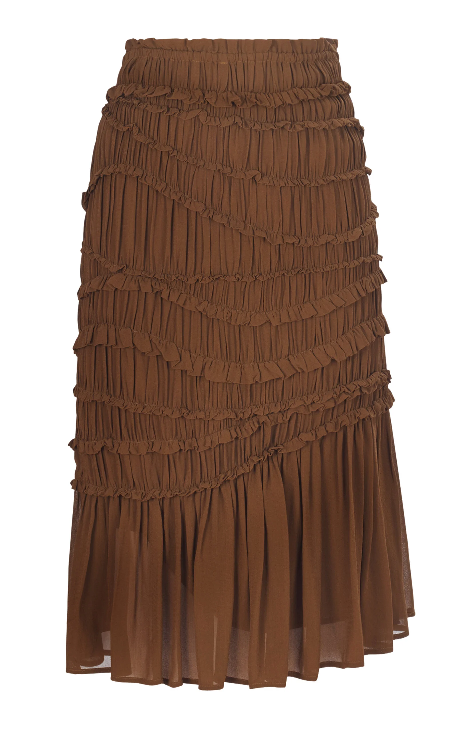 Cavey Crepe Skirt brown - 1