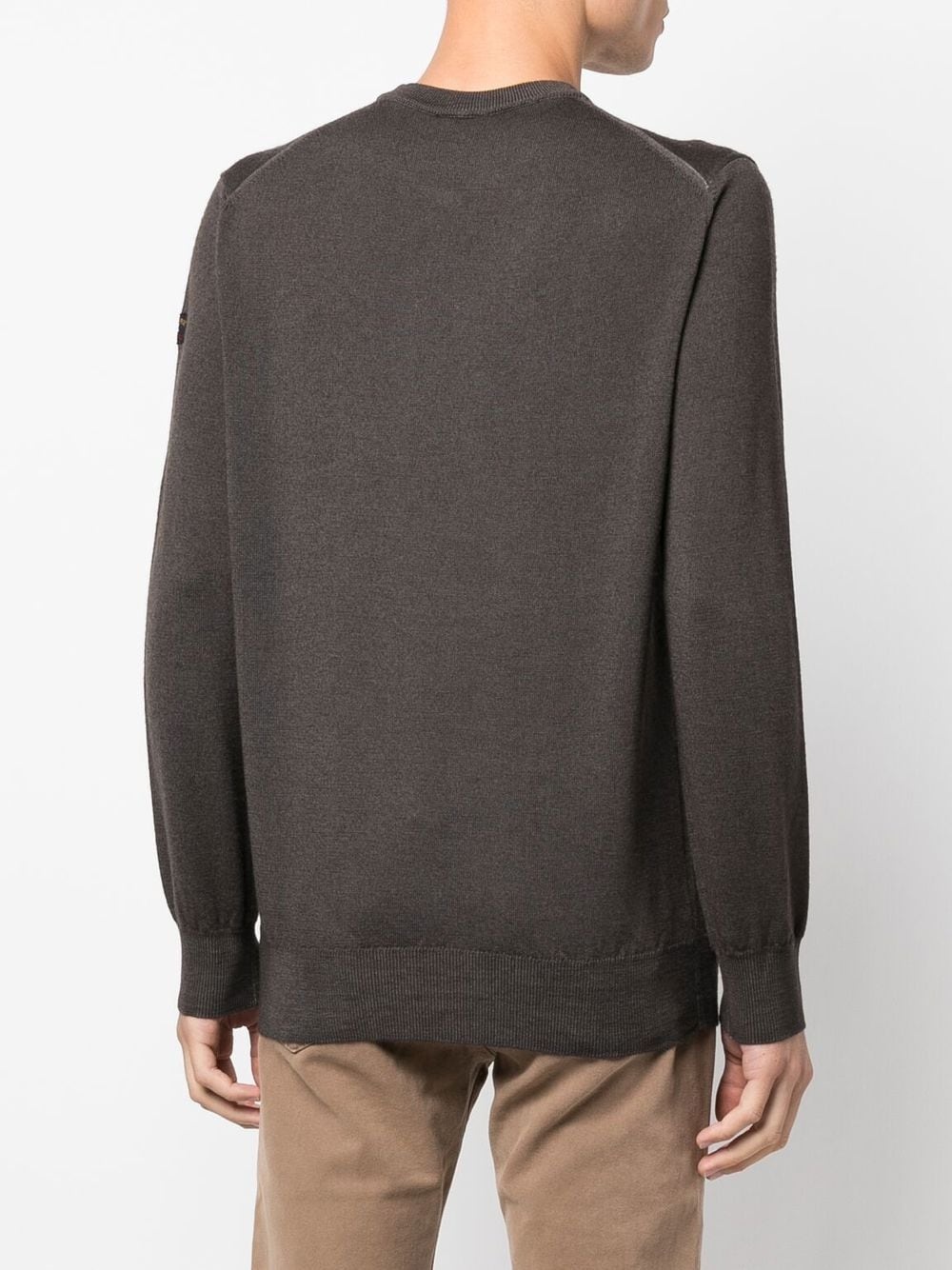 virgin wool crew neck jumper - 4