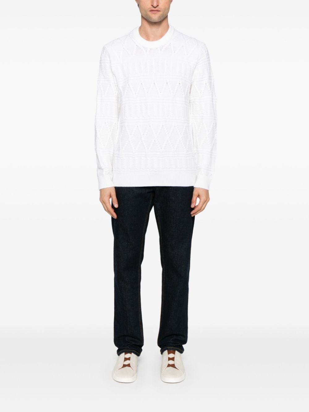 cable-knit sweater - 2