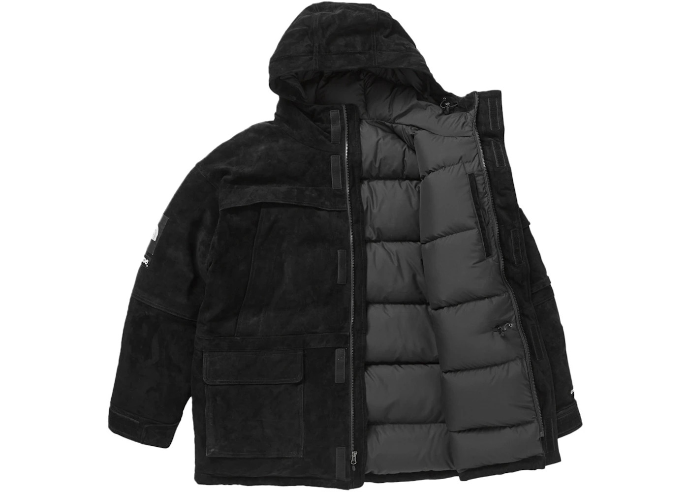 Supreme The North Face Suede 600-Fill Down Parka Black - 3