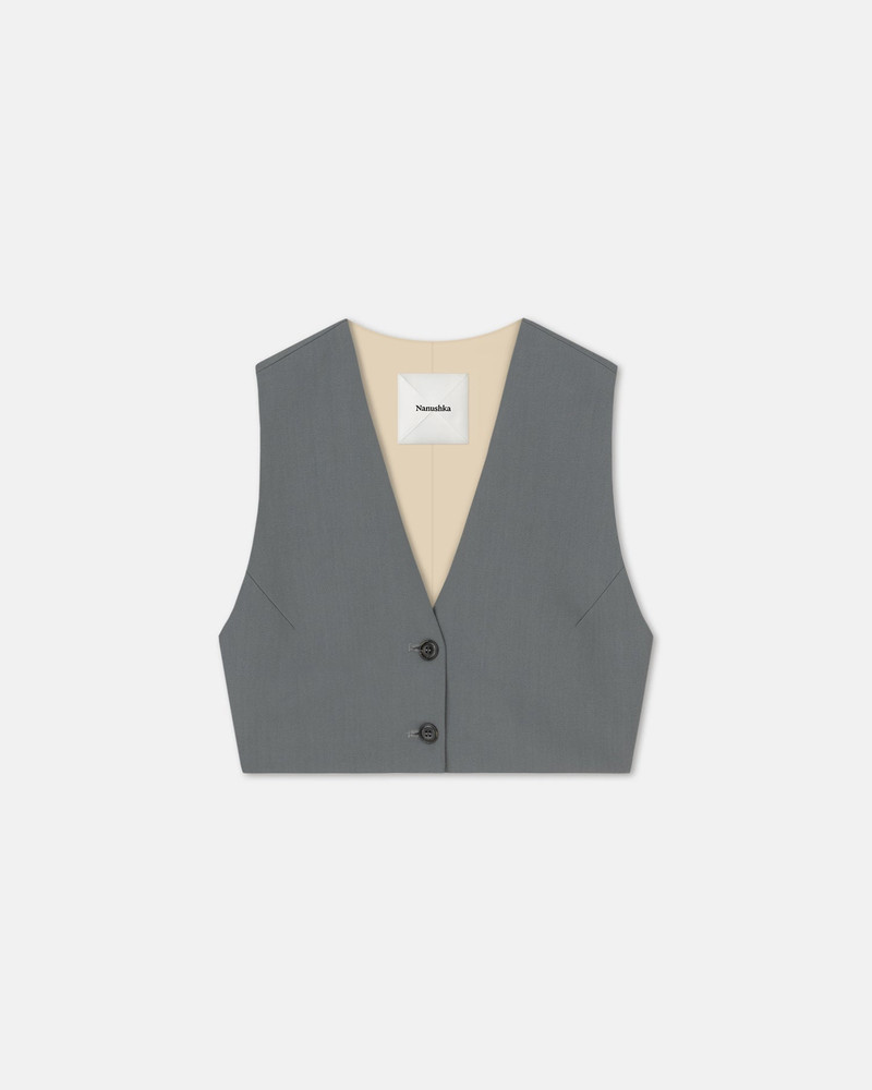 Cropped Tailored Vest 1