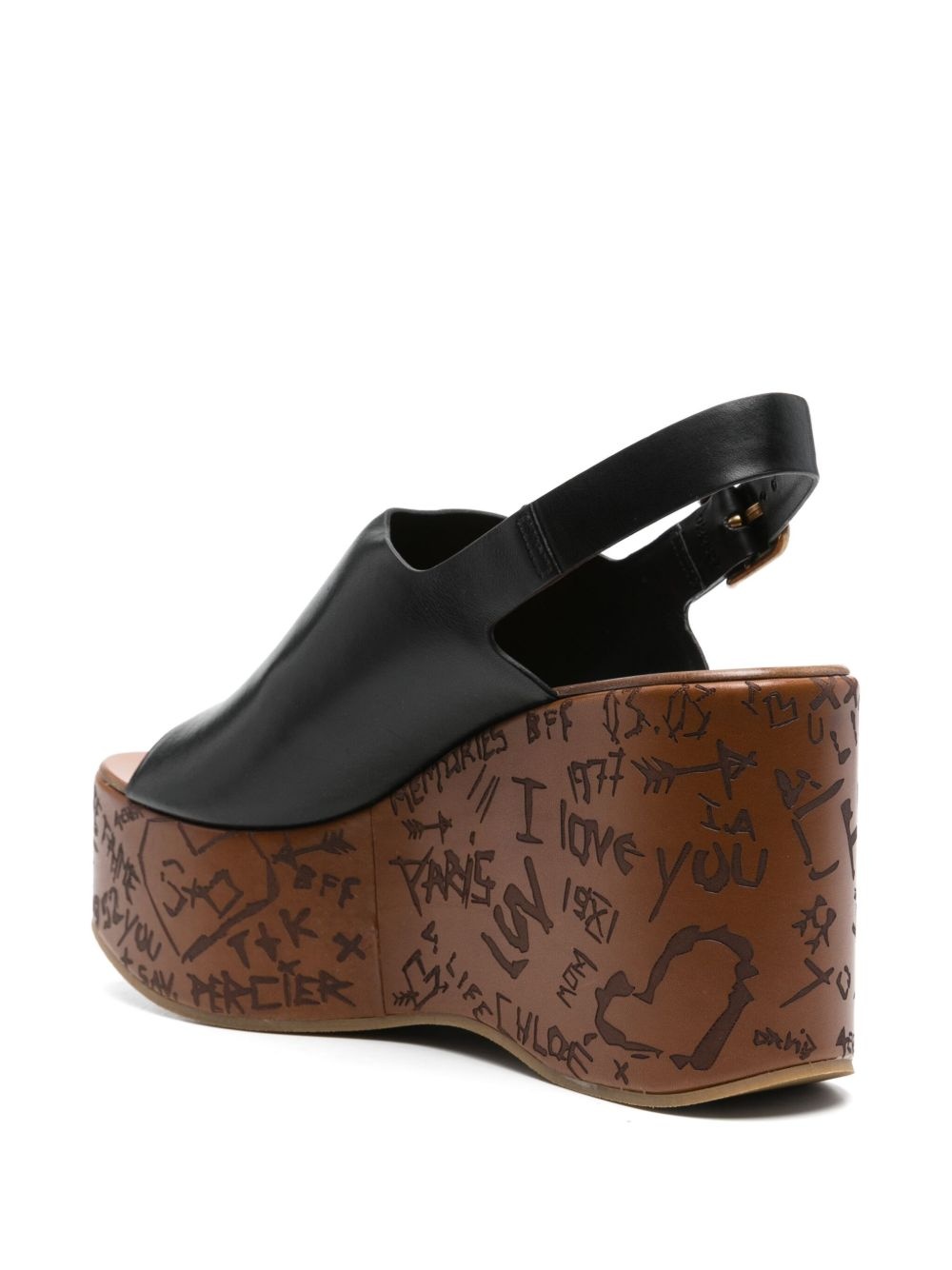 80mm Maxime wedge sandals - 3