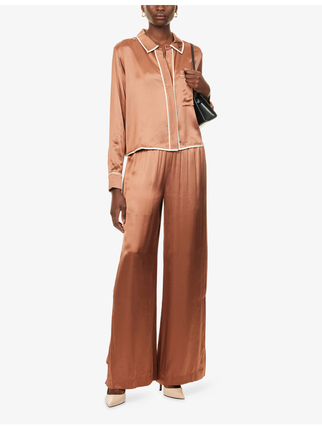 Eve Wide-Leg Woven Pyjama Bottoms - 2