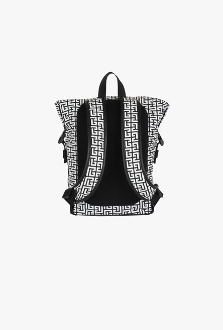 Bicolor white and black nylon 1945 backpack - 3