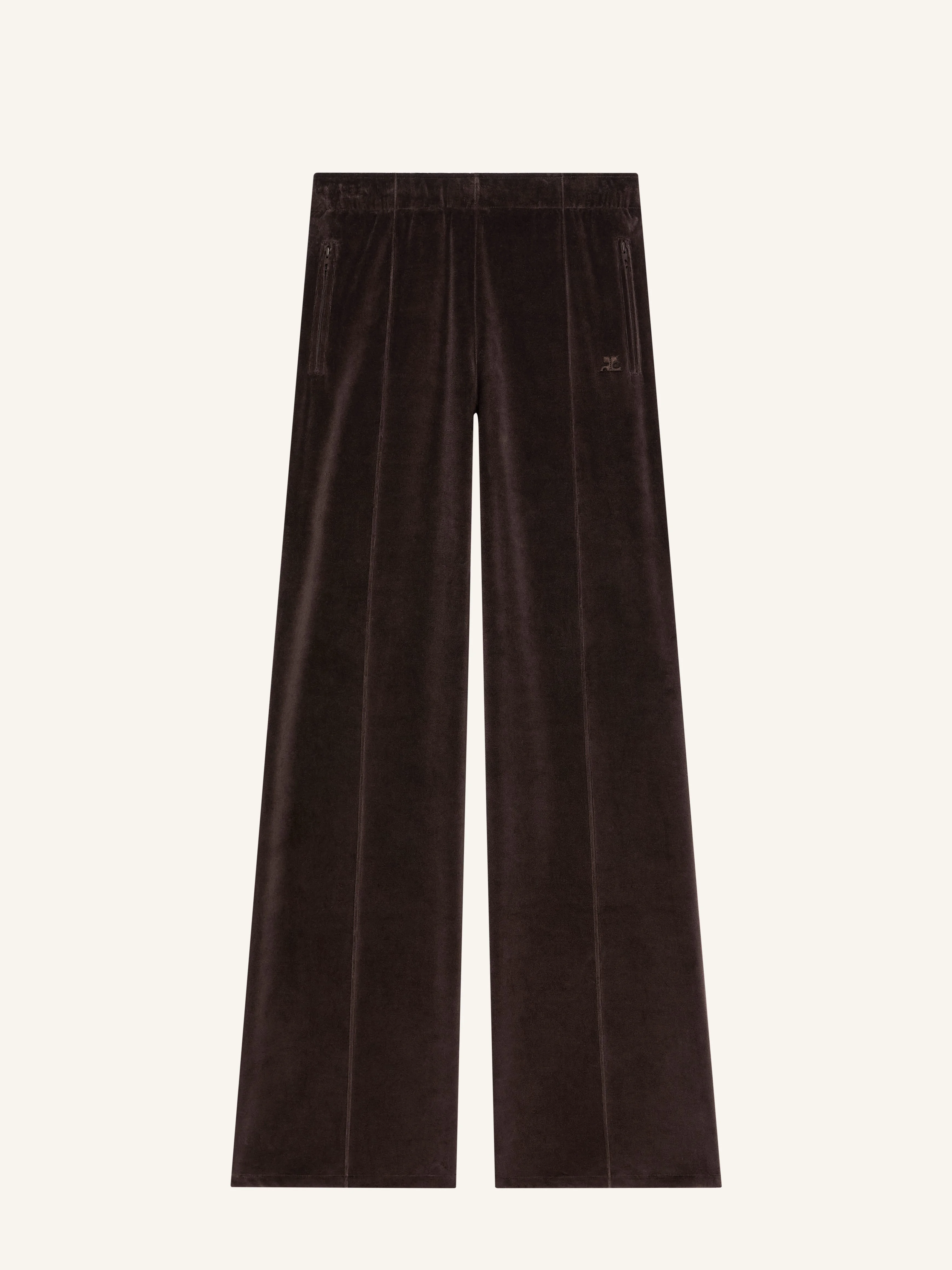 VELVET TRACKSUIT SWEATPANTS - 1
