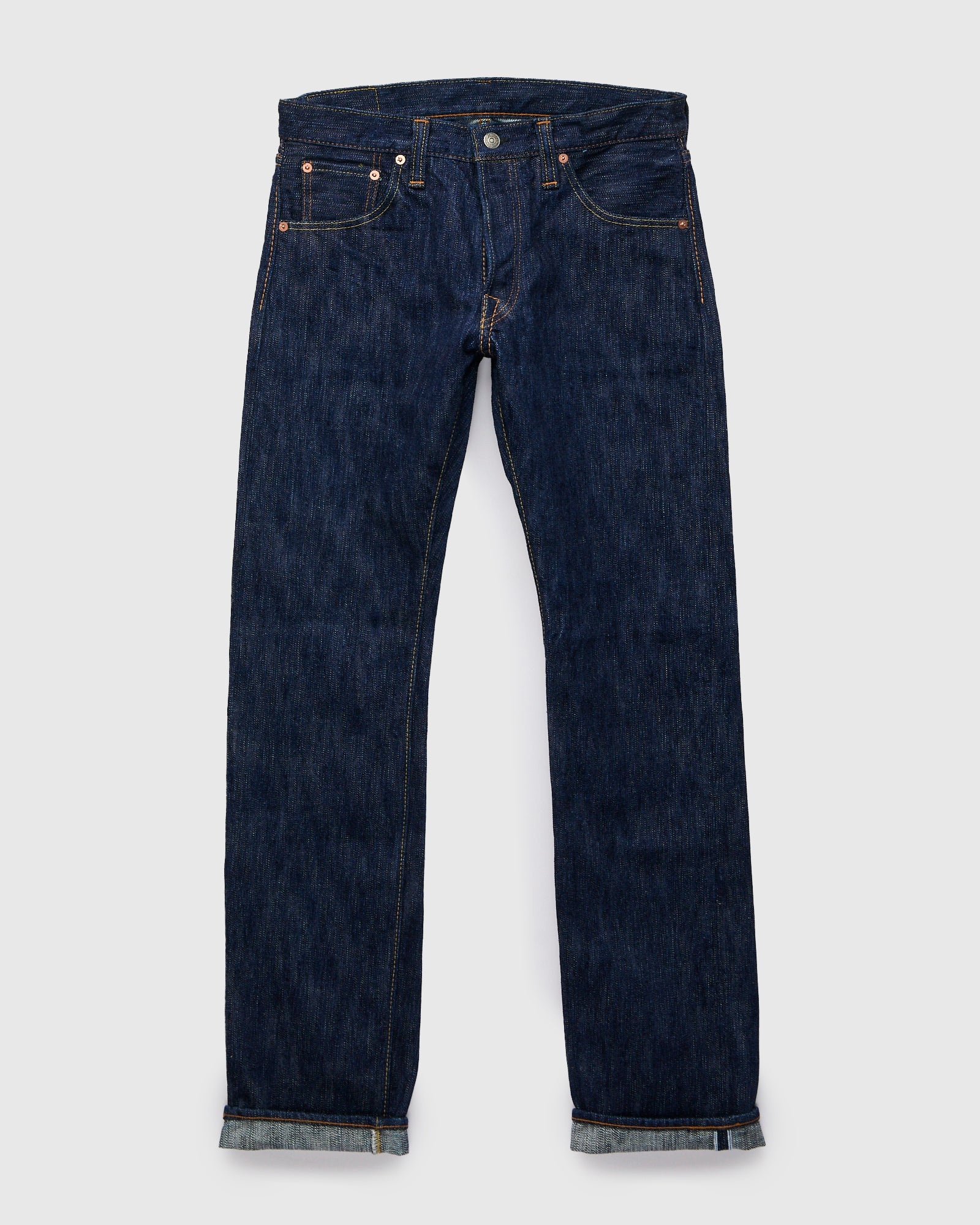KS-15oz-005 "Kasuri" 15oz Slub Selvedge Denim - Slim Straight Fit - 2