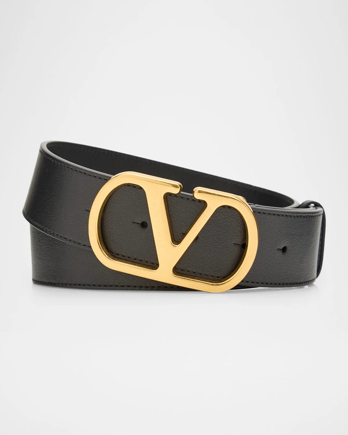 Men's VLogo Signature Calfskin Leather Belt - 1