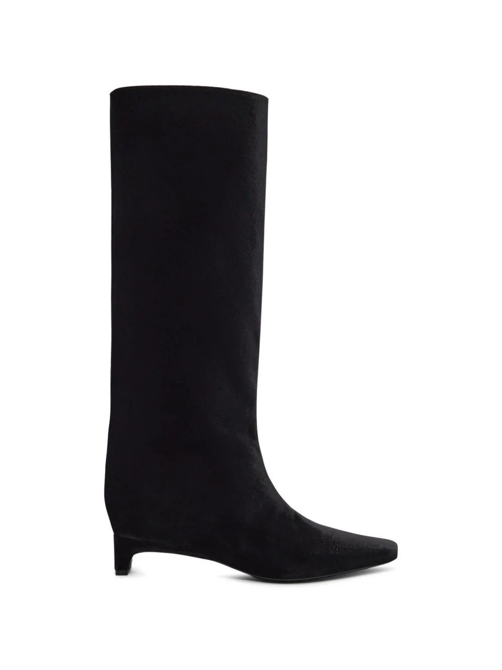 Naomi kitten-heel velvet boots - 1