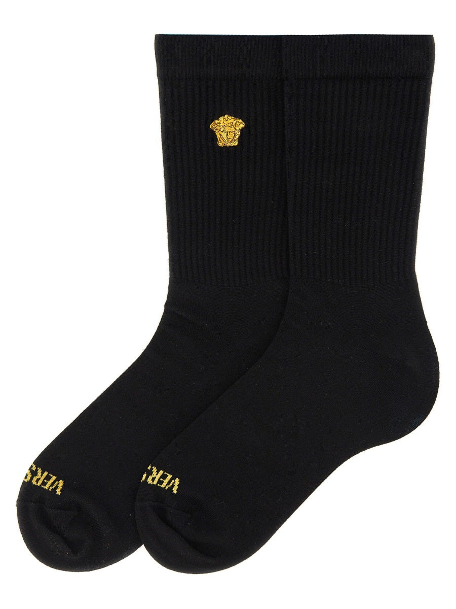 Versace Men Socks With Logo - 2