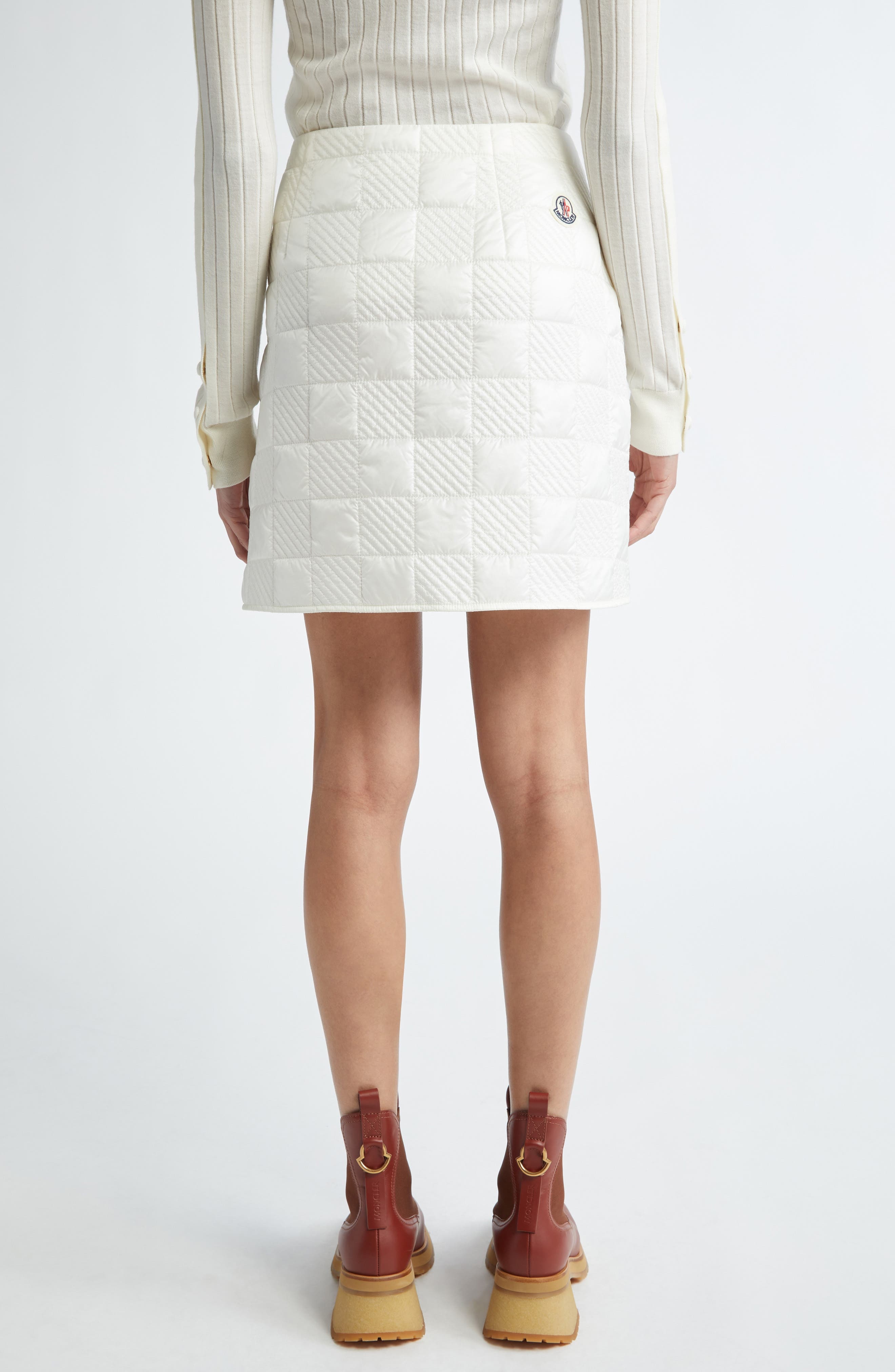 Quilted Nylon Miniskirt - 3