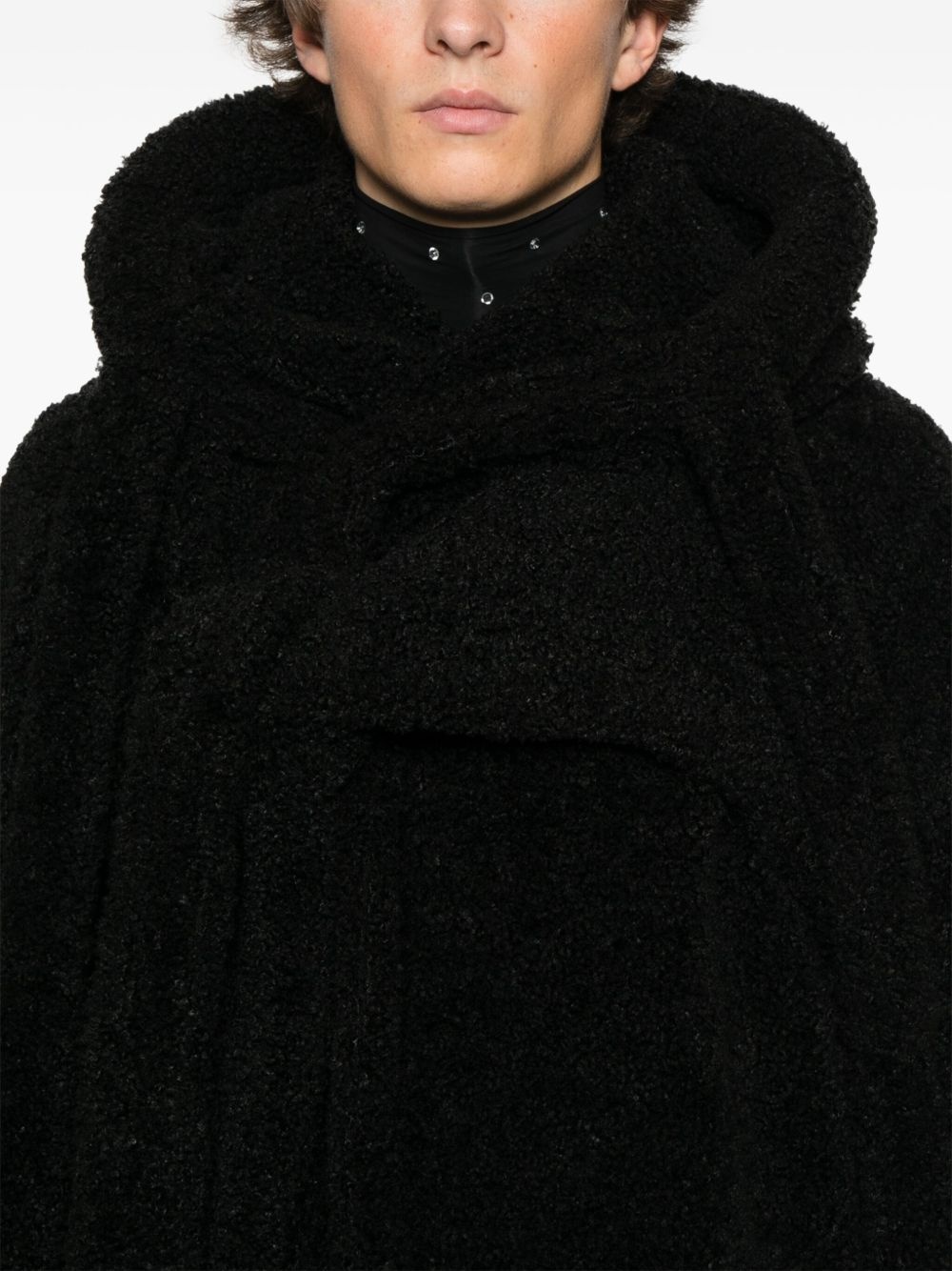 wrap teddy jacket - 5