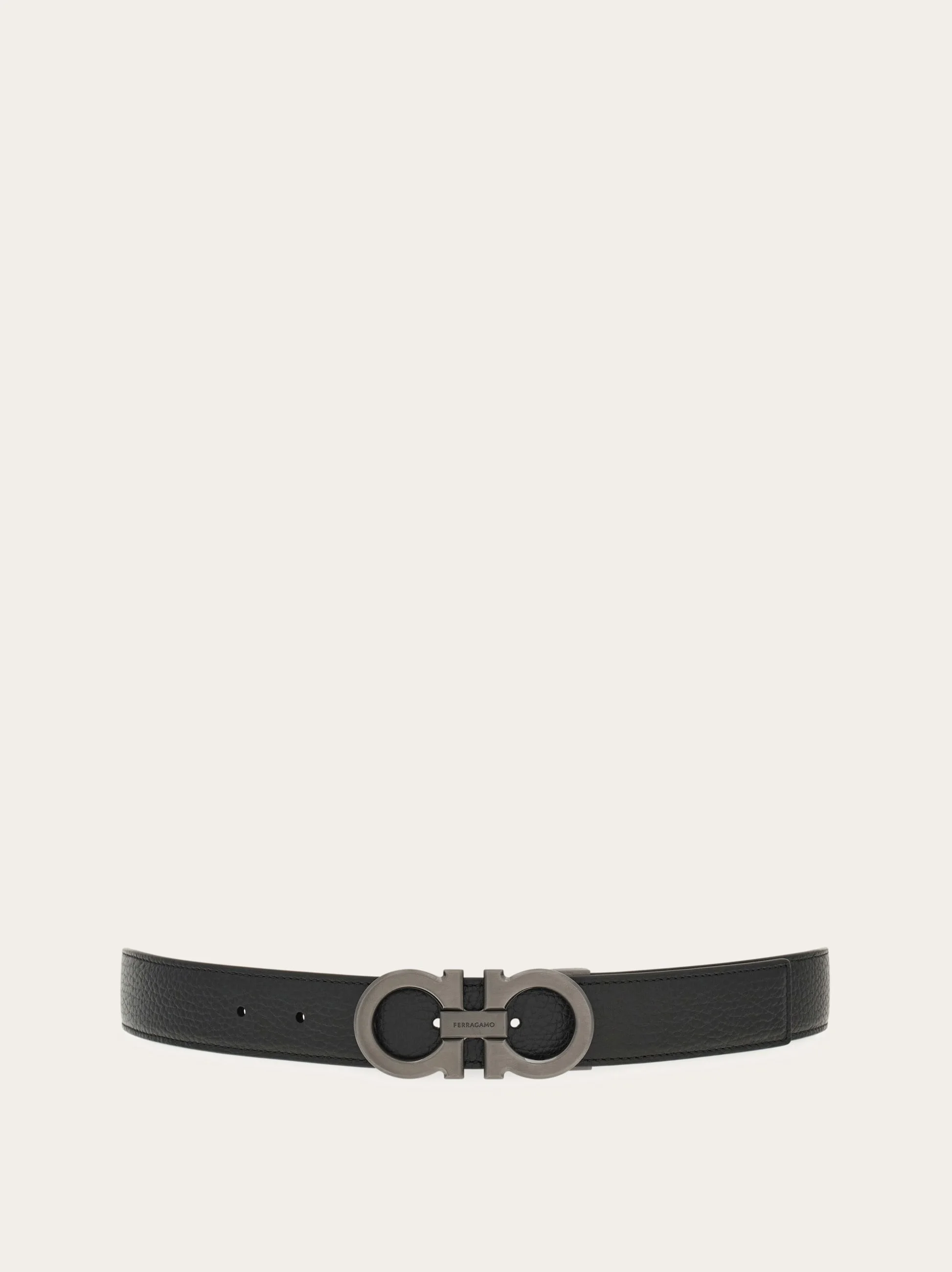 Reversible and adjustable Gancini belt - 1