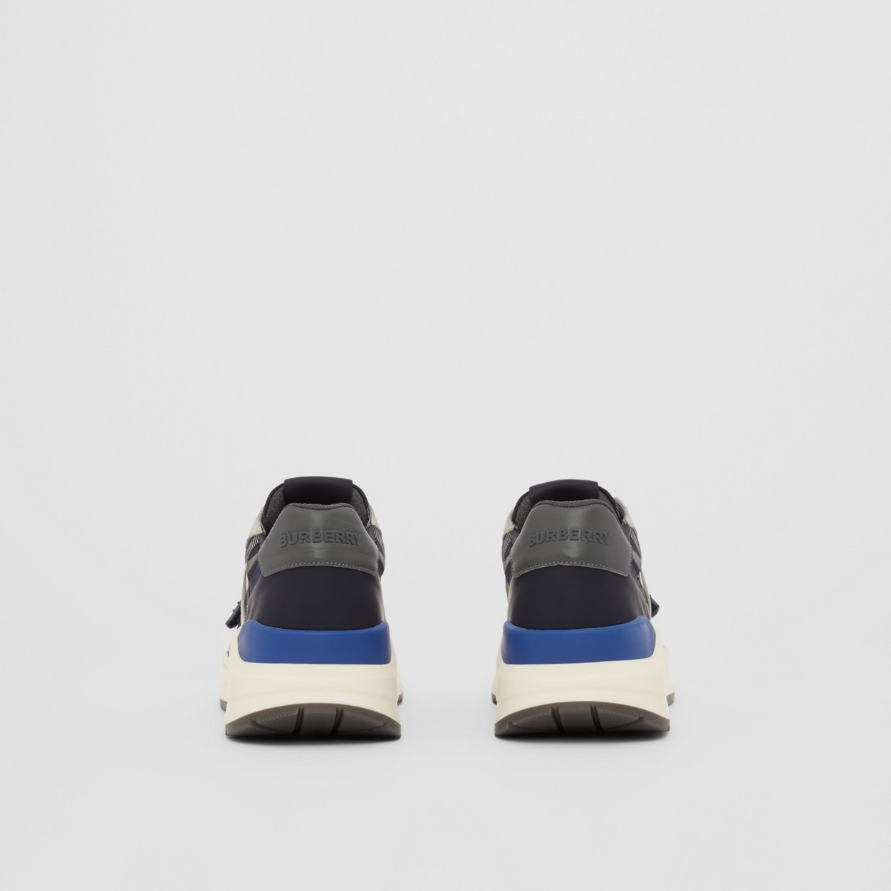 Nylon, Suede and Check Sneakers - 5