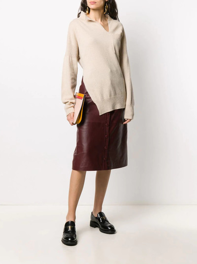 Marni V-neck twisted jumper outlook