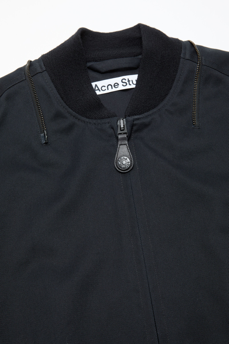 Twill jacket with hood - Black 5
