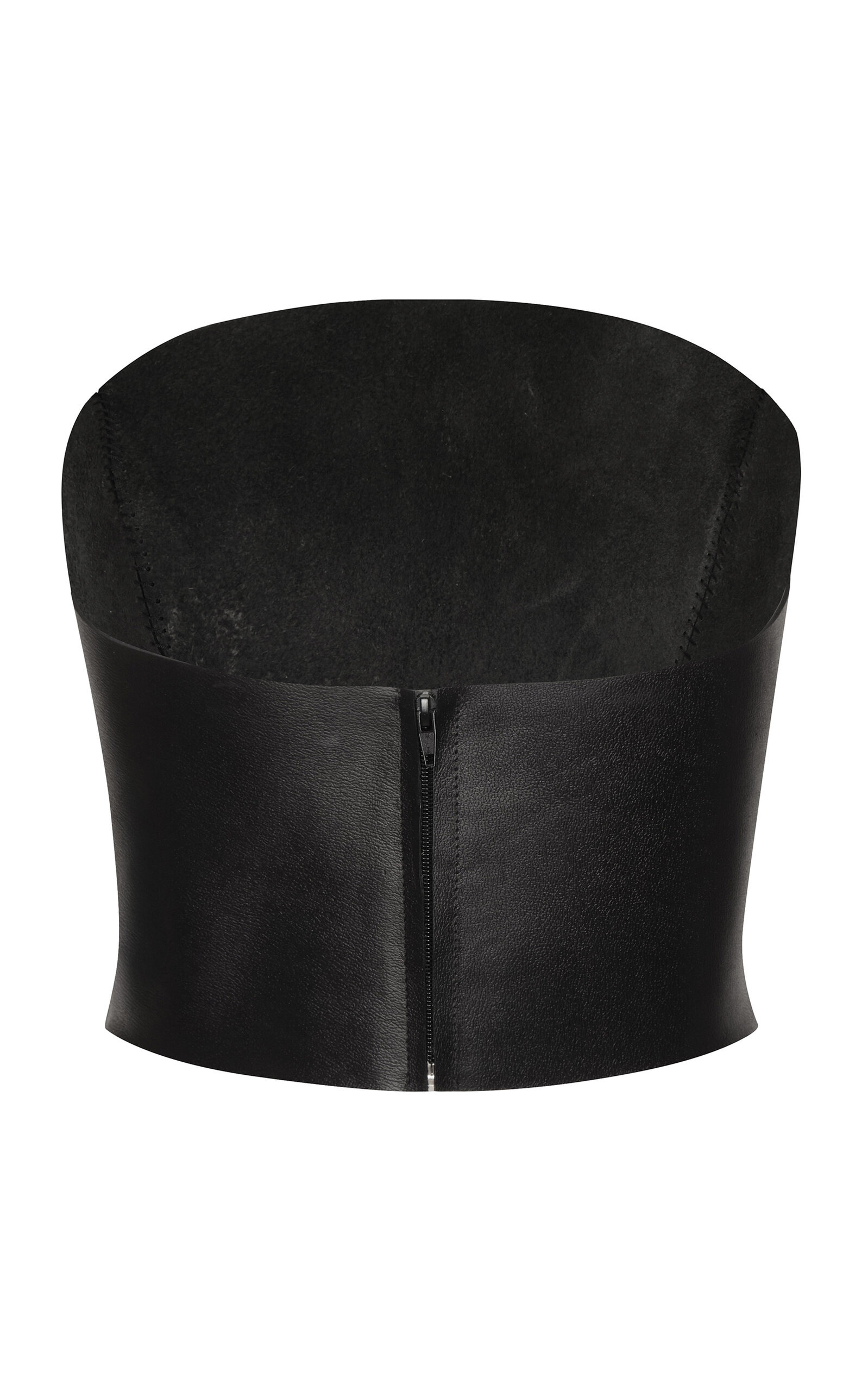 Un Arco Leather Corset Top black - 3