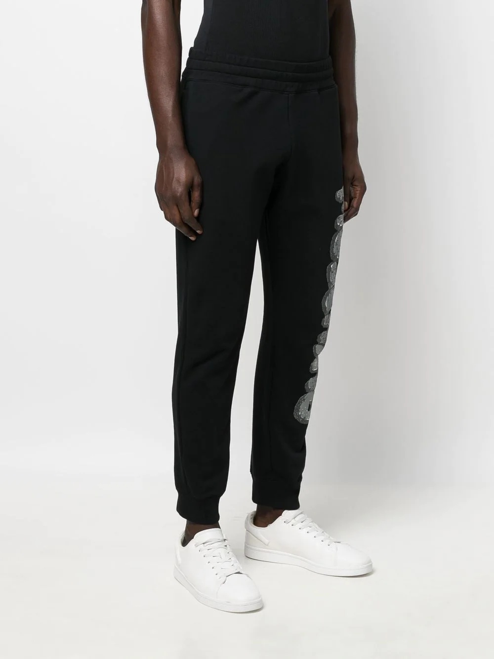 logo-print detail track pants - 3