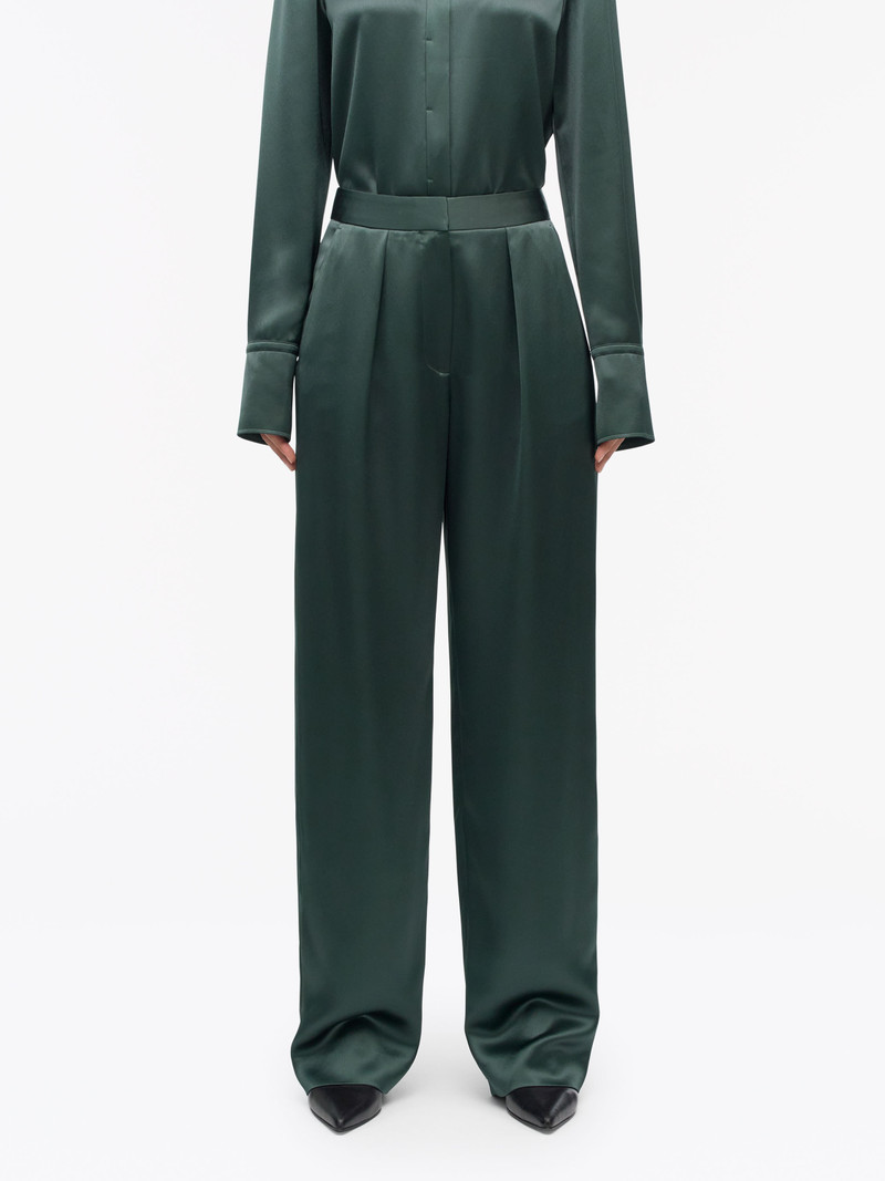 Inga Straight-Fit Satin Trousers 3